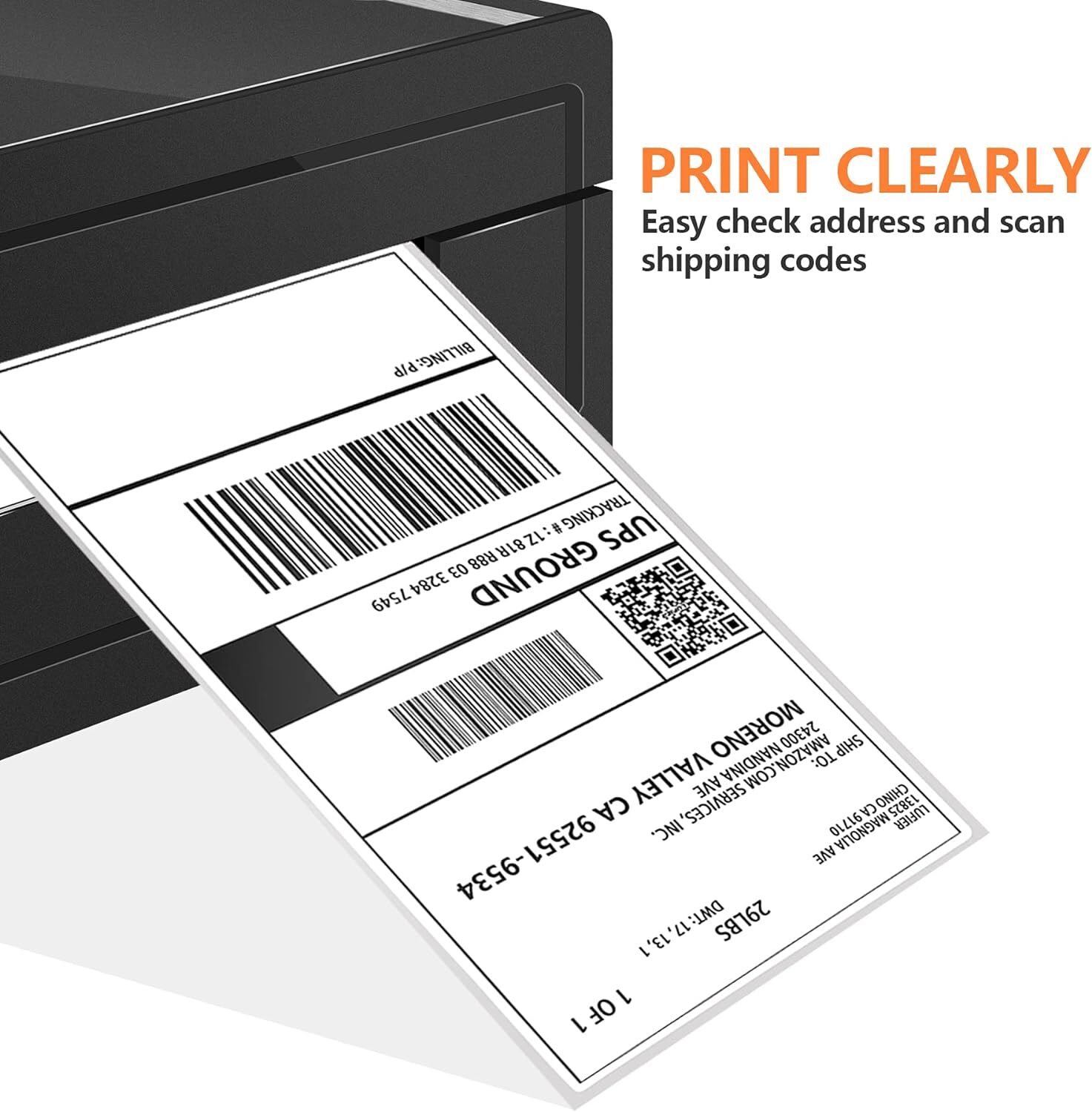 500PCS 4″ x 6″ Direct Thermal Shipping Address Label Paper Sticker For UPS/USPS