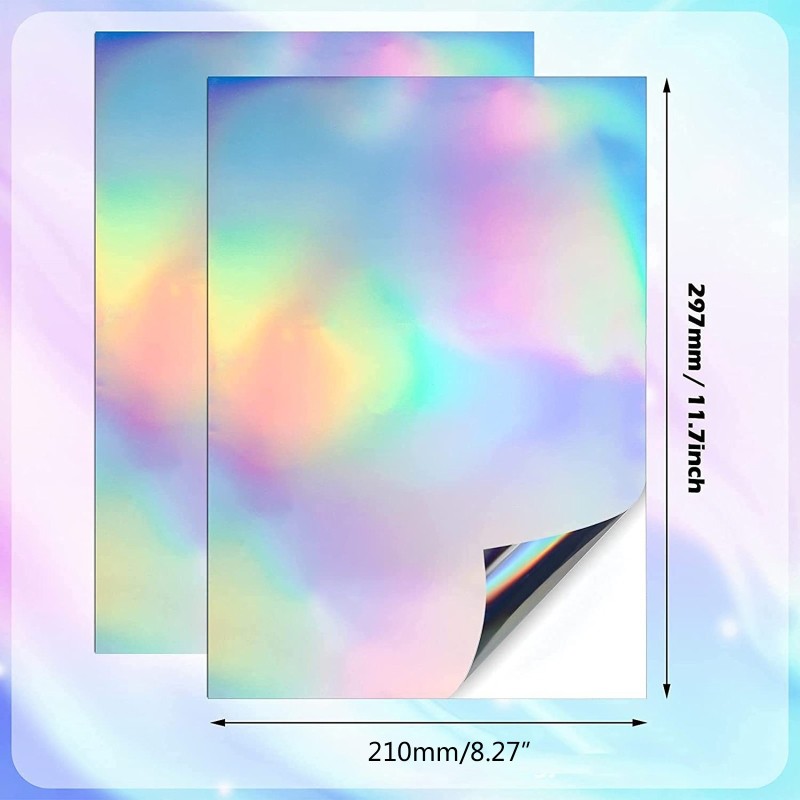 20Pieces Transparent Overlay Lamination Sticker Paper Tear Resistant