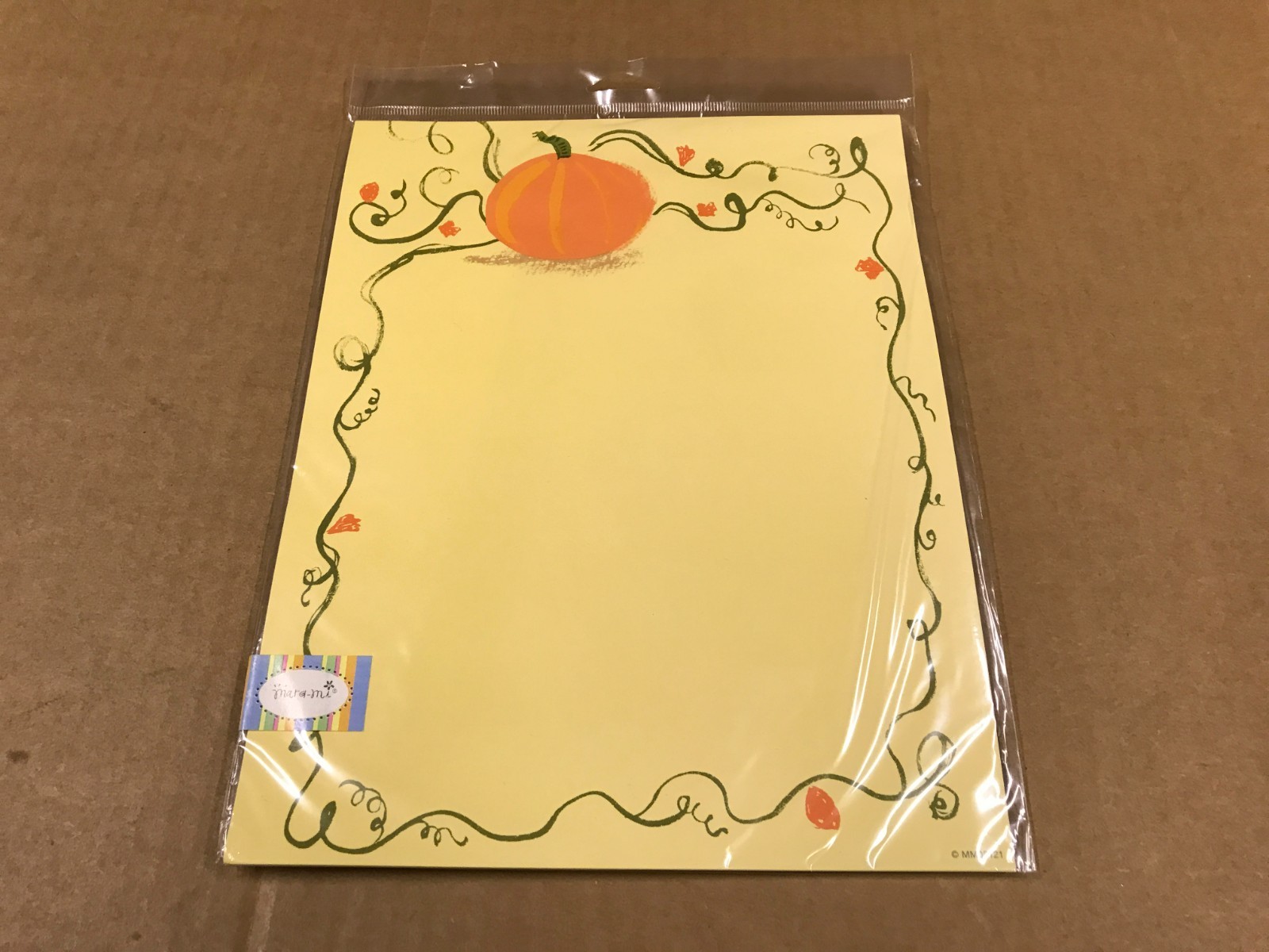 New Mara Mi Pack Of 10 Lasersheets & Envelopes – Fall Themed Pumpkin Harvest