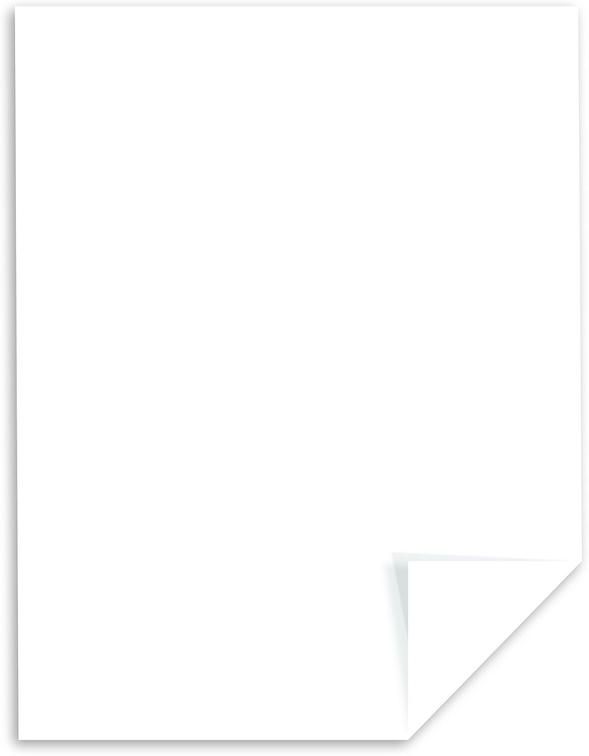 Bright White 67 lb Vellum Bristol Cardstock, 250 Sheets, 8.5″x11″ – Acid-Free