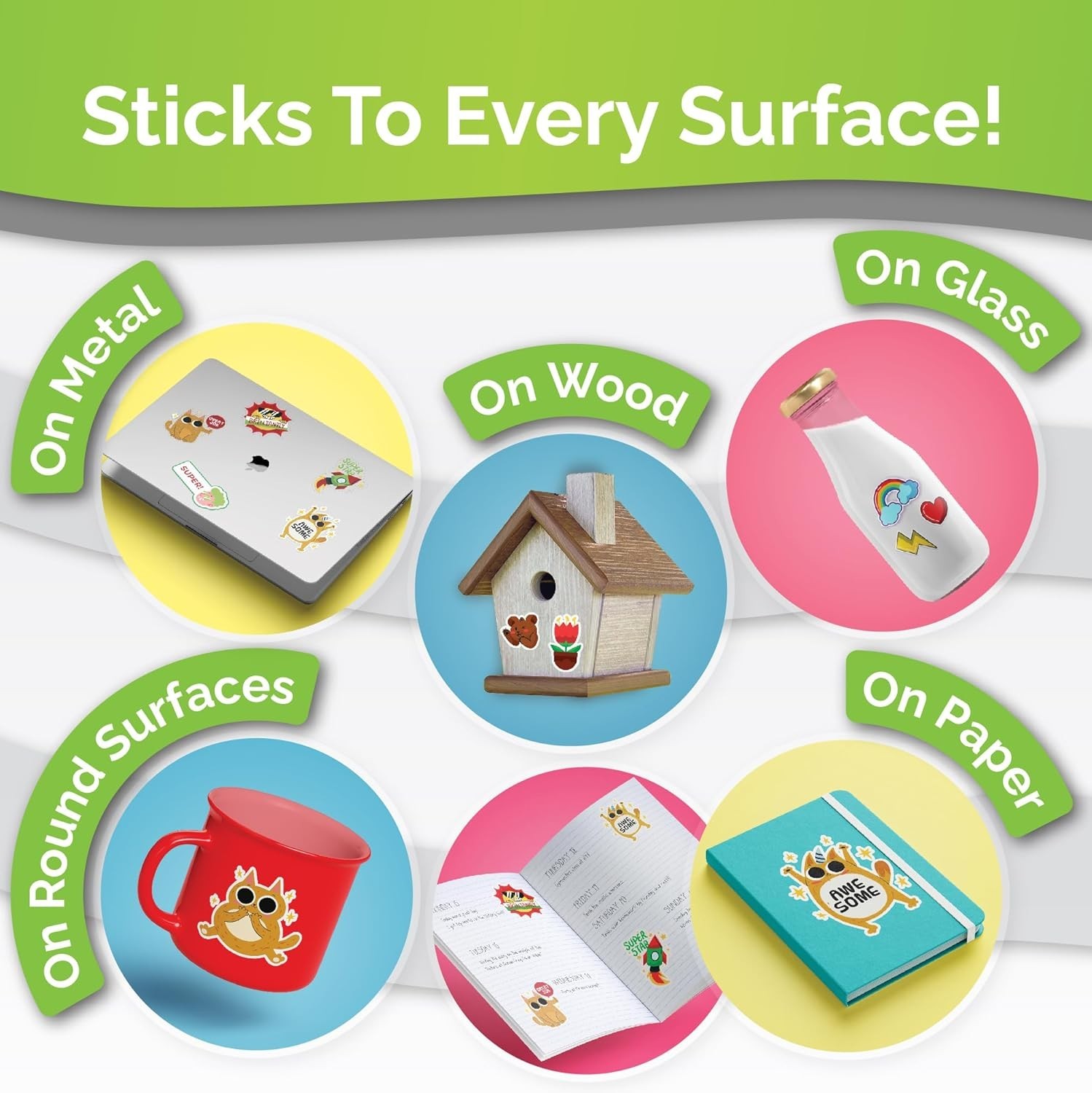 Printable Vinyl Sticker Paper for Inkjet & Laser Printer – 56 Sheets Self-Adh…
