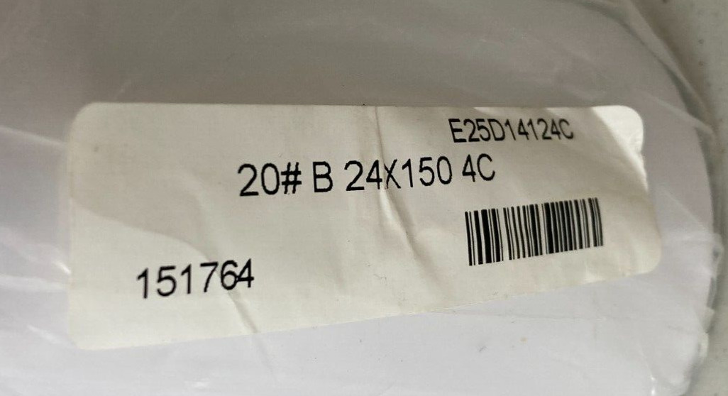 24″ x 150′ 20lb Bond Inkjet Plotter Paper 2″ core HP DesignJet Canon (1 Roll)