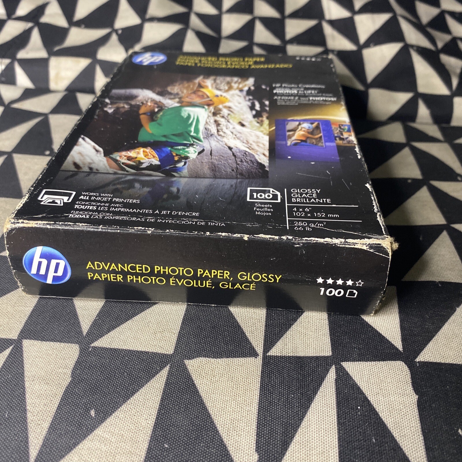 HP Advanced 4″x6″ 100 sheets Glossy Photo Paper Q6638A For All Inkjet New Sealed