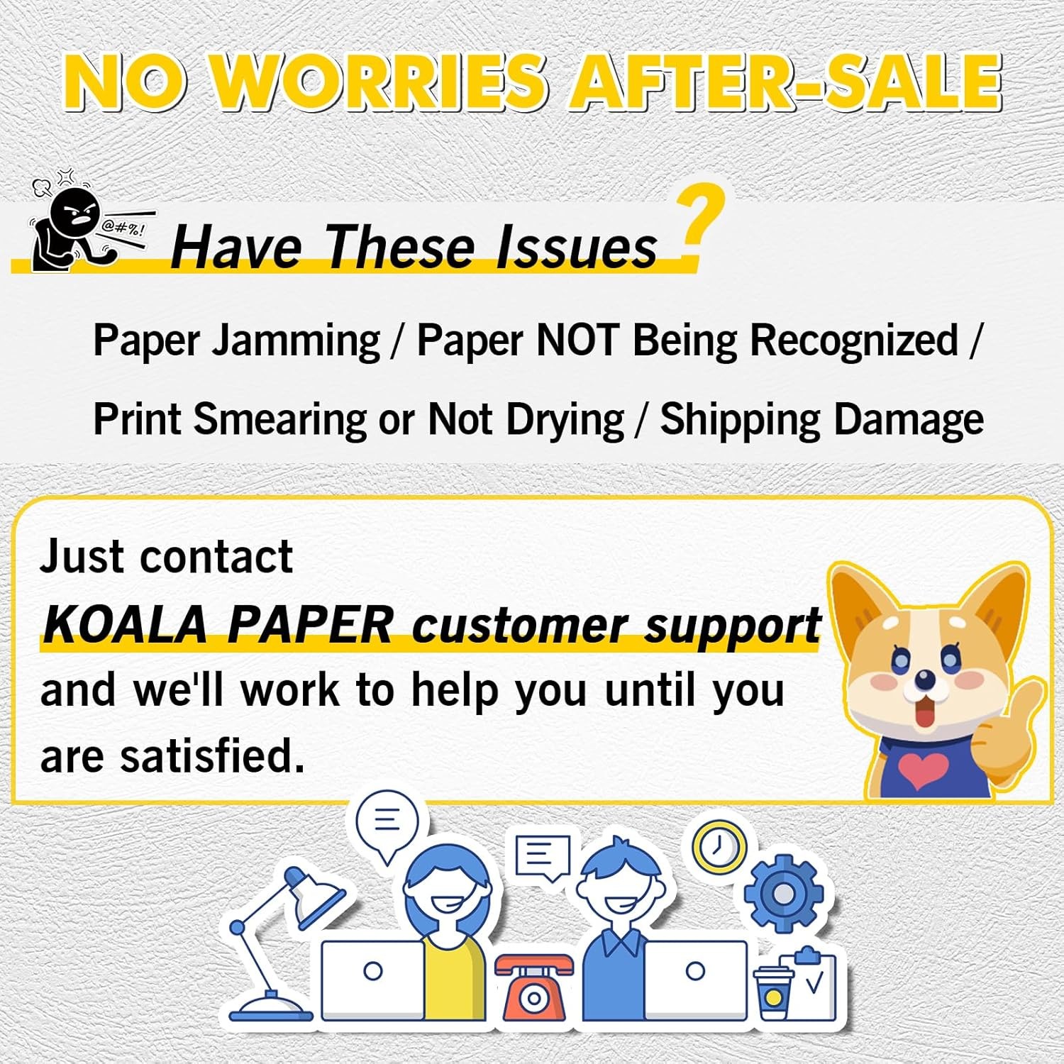 Koala Printable Clear Sticker Paper – ONLY for LASER 8.5×11 Inch,