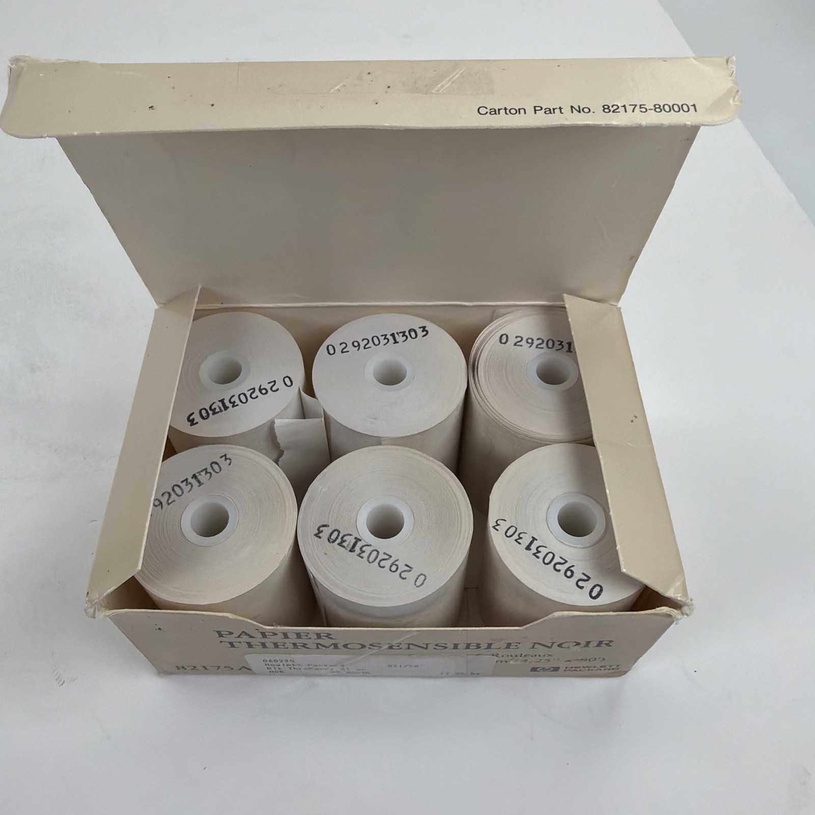 HP 82175A Black Print Thermal Paper Box of 6 Rolls 2.25″ wide