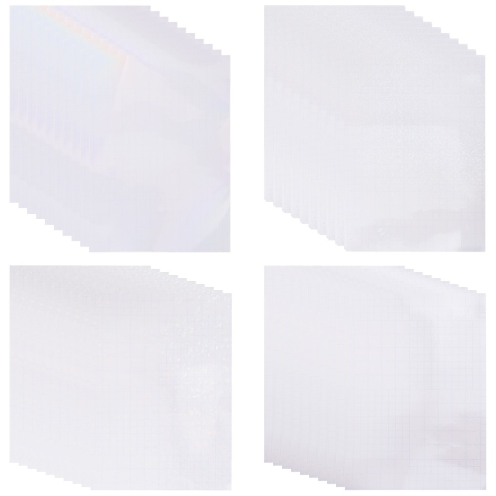 40 Sheets Holographic Laser Stickers Adhesive Film Hologram Paper