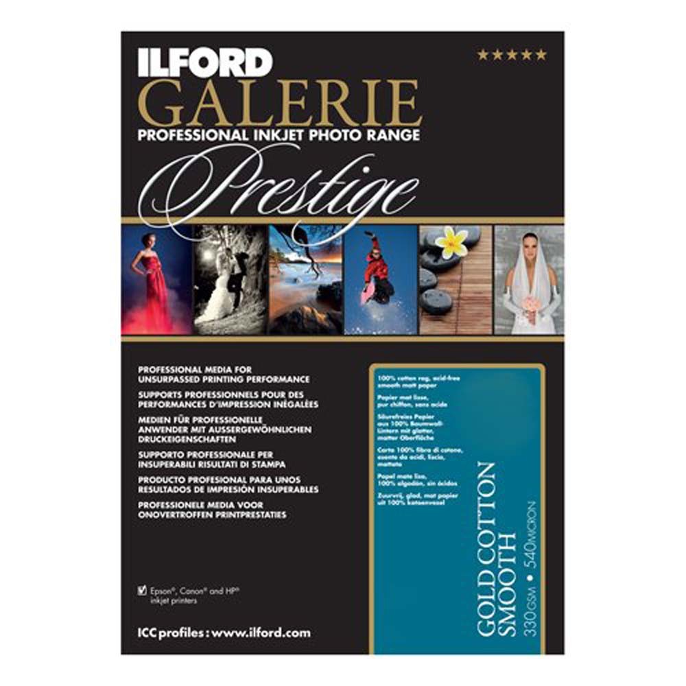 Ilford GALERIE Prestige Smooth Cotton Rag 8.5×11 25 Sheet Box