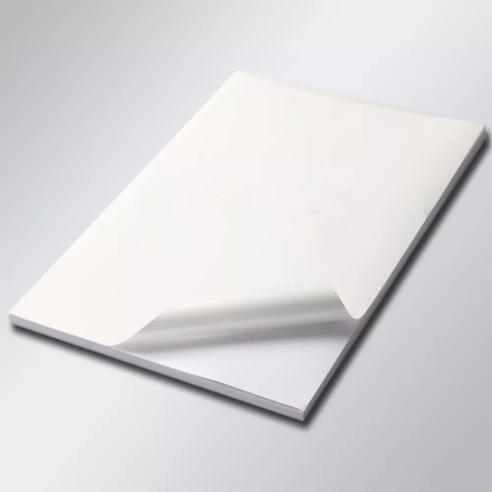 50Pcs Self Adhesive A4 Stickers Paper Label Sheet Washi Album Inkjet Printer