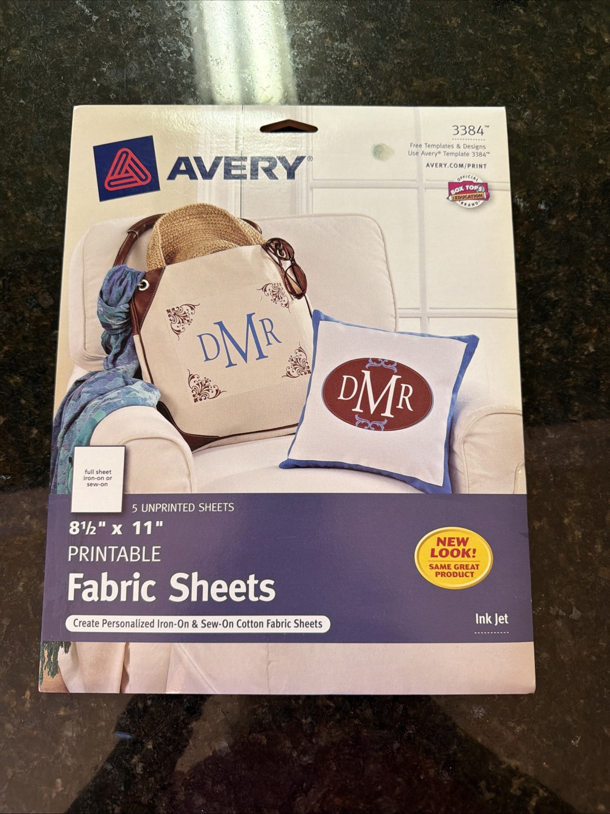 Avery Personal Creations 3384 Printable Fabric 8.5×11 5 Sheets NEW
