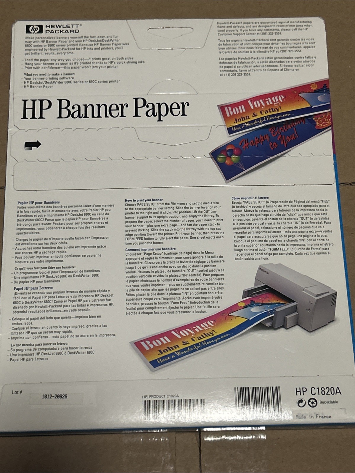 HP Banner Paper for Inkjet Printers – Make your own Banners NEW
