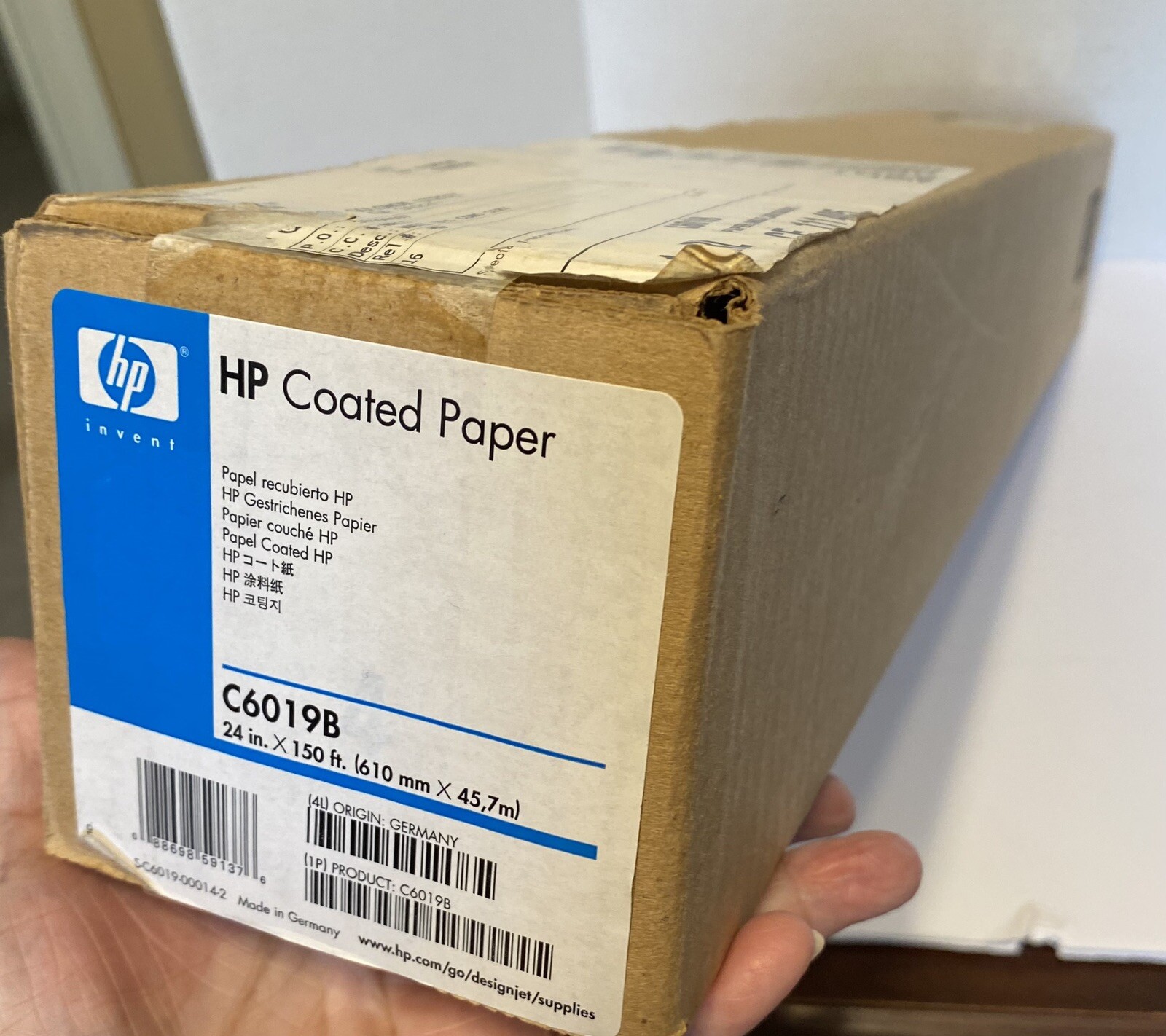 C6019B Inkjet Large Format Coated Genuine New HP White Paper !