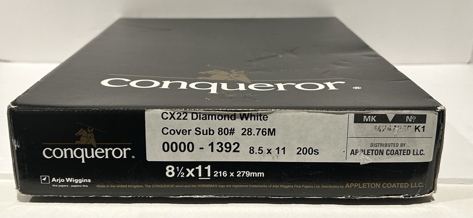 The Conqueror Cx22 Diamond Cover Sub 80 Paper 8.5 x 11 Office Paper Unused