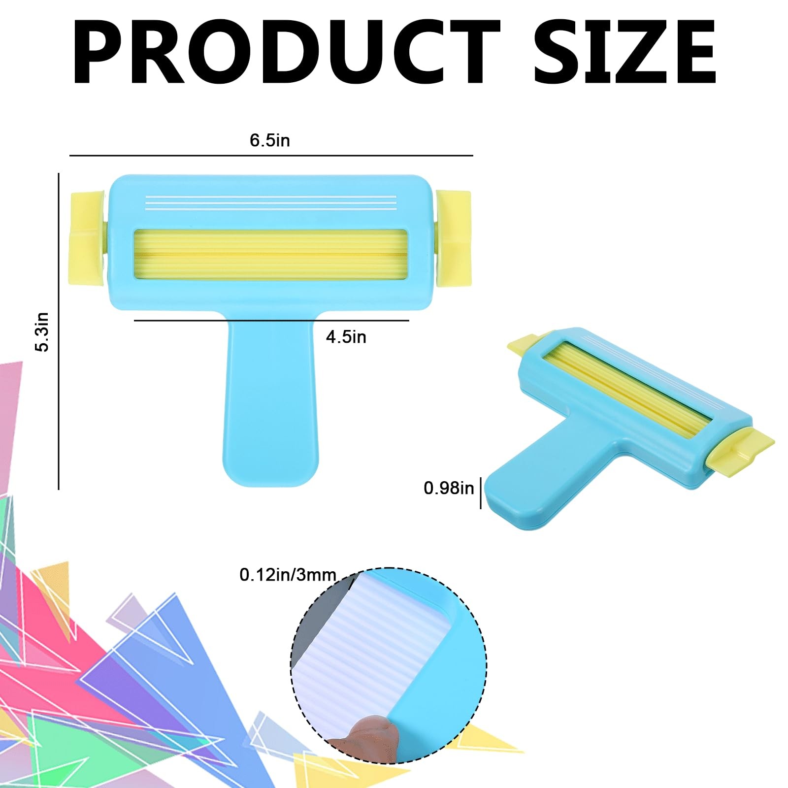 Blue Paper Crimper and Green Pinking Shears Kit with 100 Sheets Glossy Inkjet…