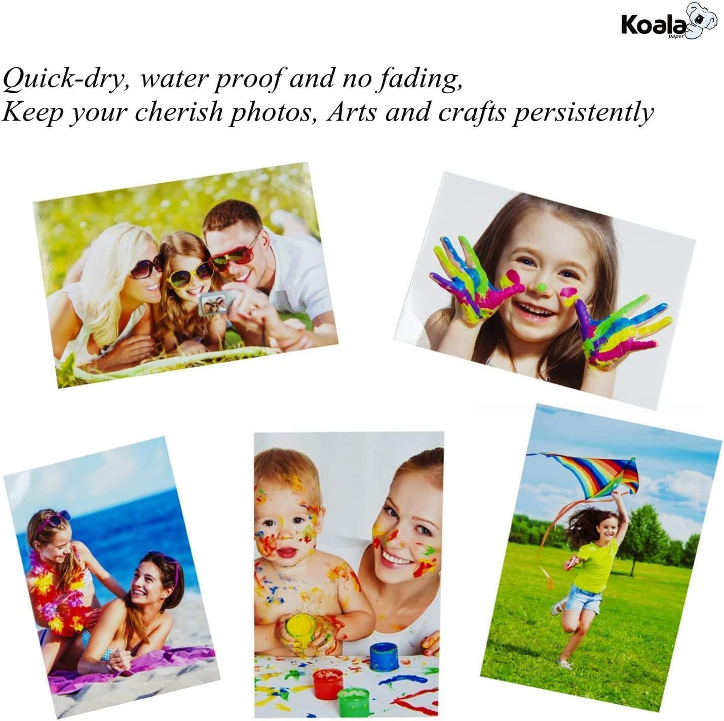50 PCS Koala Ultra Premium Photo Paper 4×6 Inch Glossy Inkjet Printer 72lb