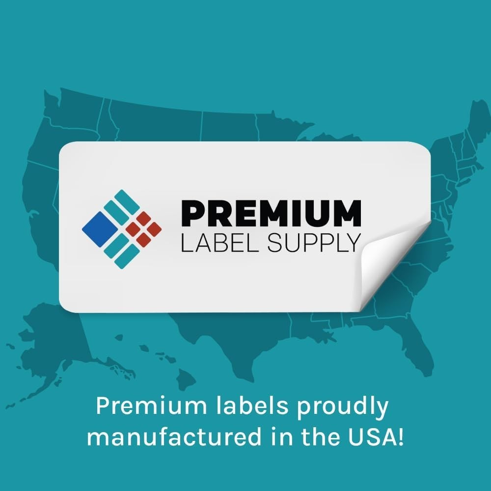 Durable Waterproof 8.5″ x 11″ Sticker Paper for Custom Inkjet Prints, 25 Count