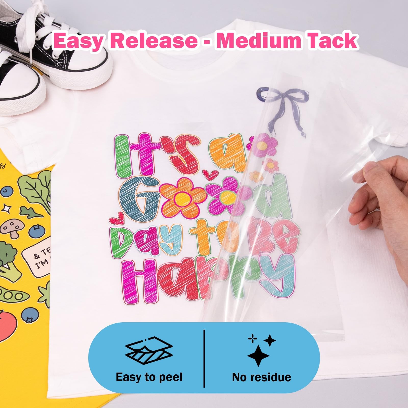 Heat Transfer for Heat Transfer for T-Shirts 1 roll, 11.7″ X 170″ Masking Fil…