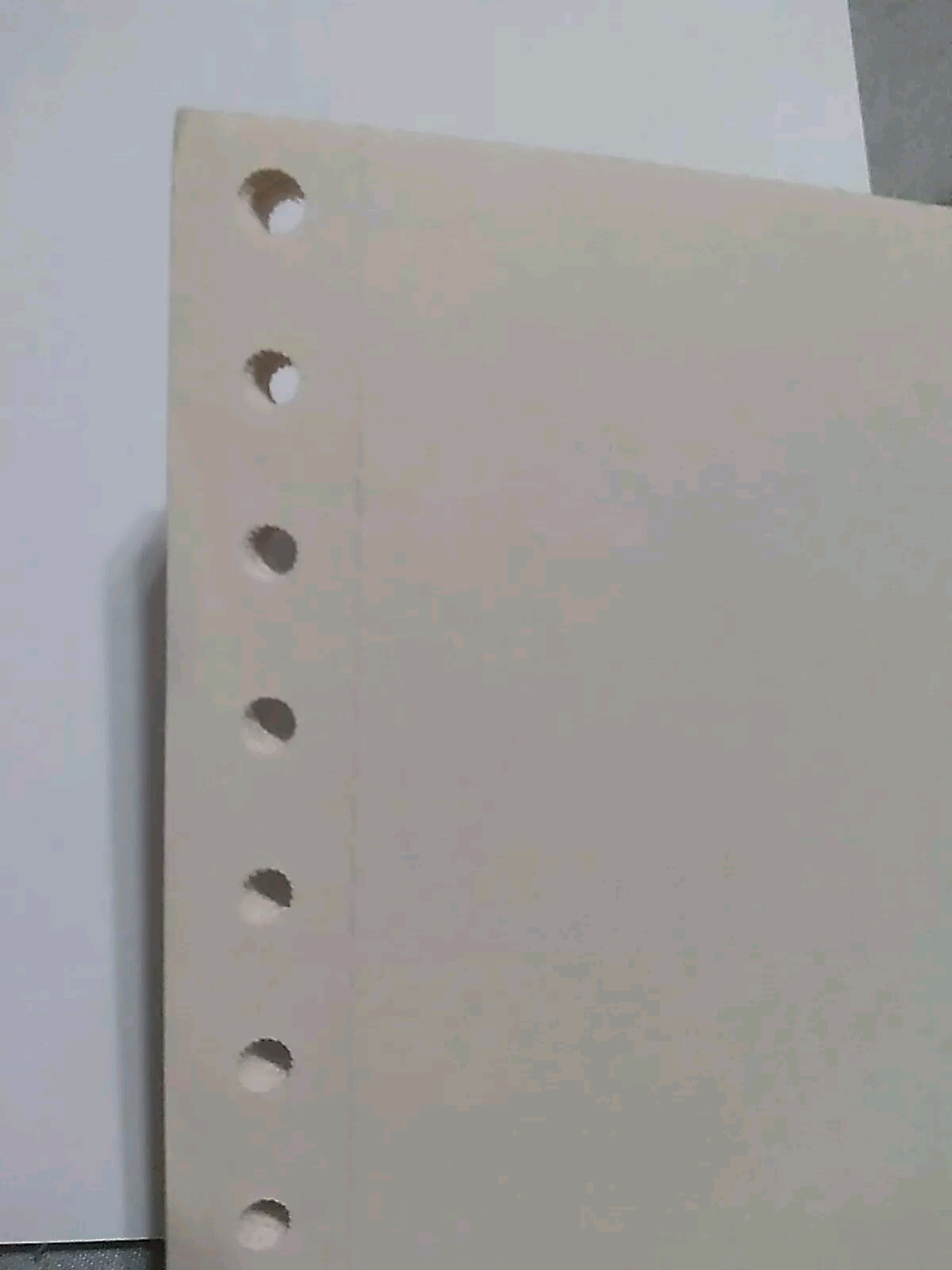 Continuous Dot Matrix Vintage Printer Paper 25 Sheets 8.5 x 11 1980s