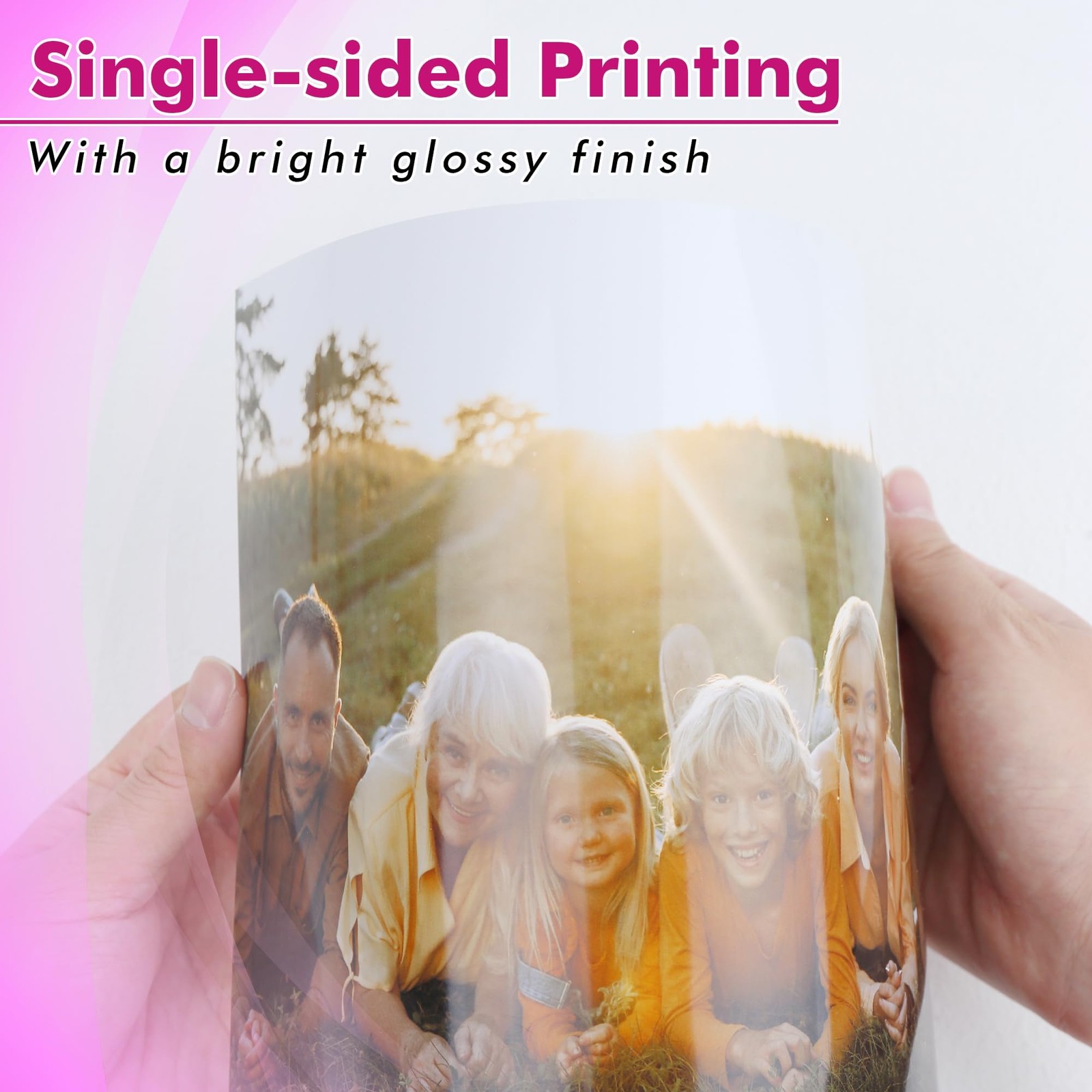 100 Sheets Glossy Inkjet Photo Paper 4×6 Inch 48lb Photographic Paper 180GSM