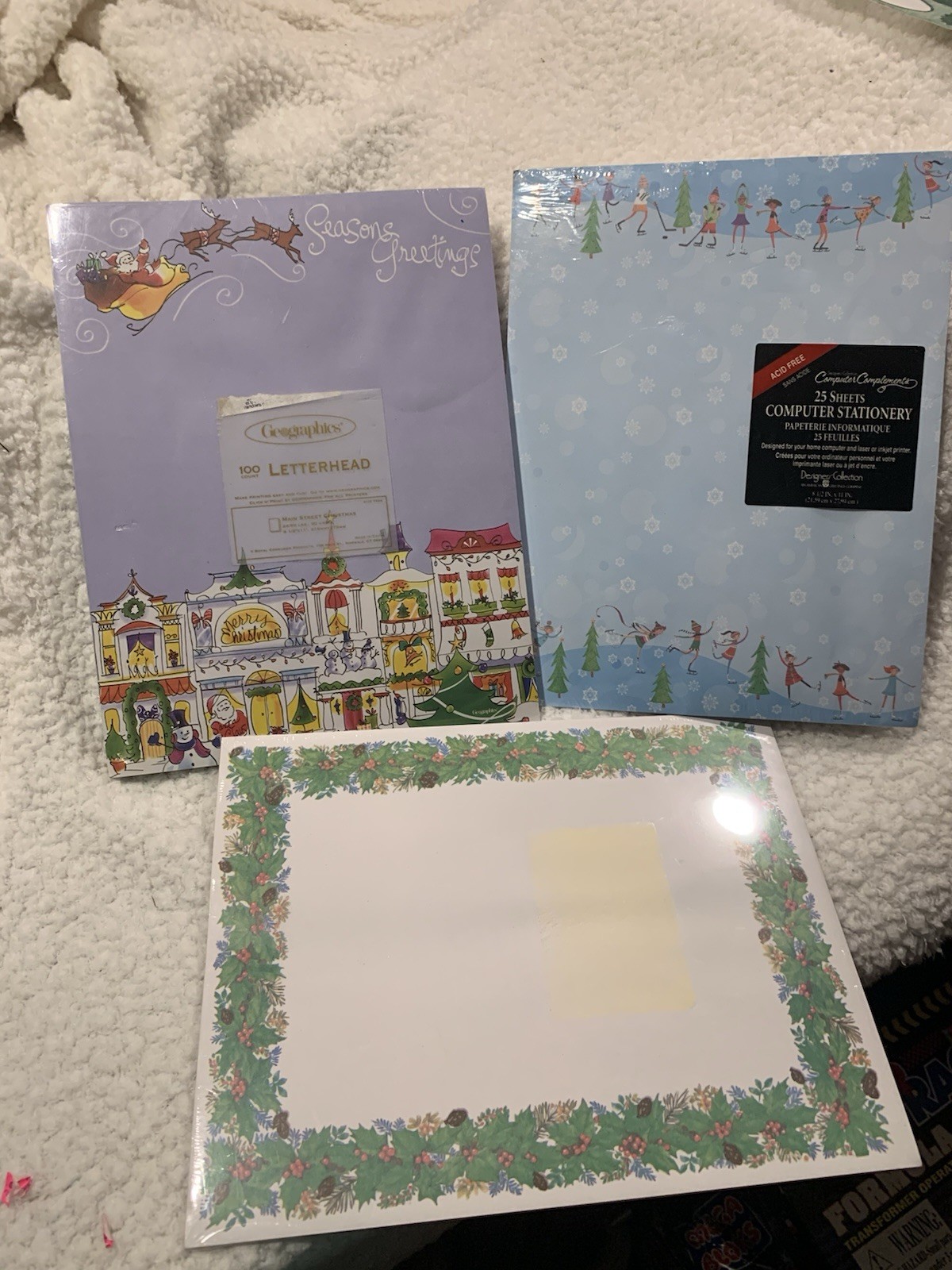 COMPUTER PRINTER LETTER STATIONARY Christmas Holiday 8.5×11 – 145 ct