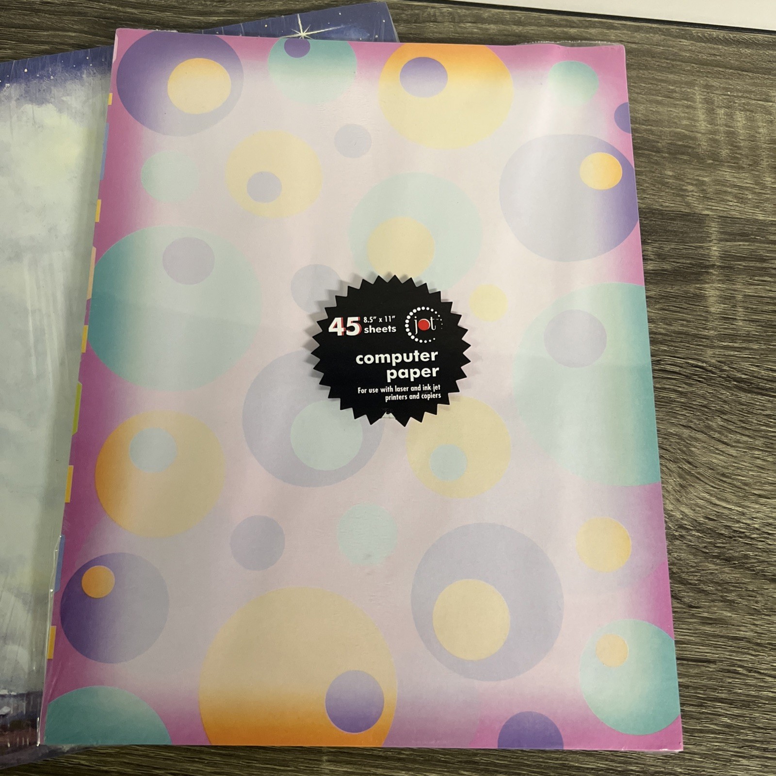 3 Packs Graphic Computer Paper Jot Retro Design 45 Pages Each Christmas 50 Sheet