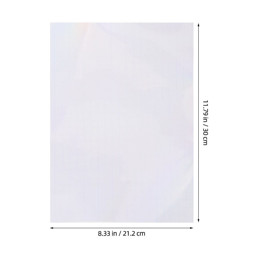 40 Sheets Holographic Laser Stickers Laminate Bulk Adhesive Film