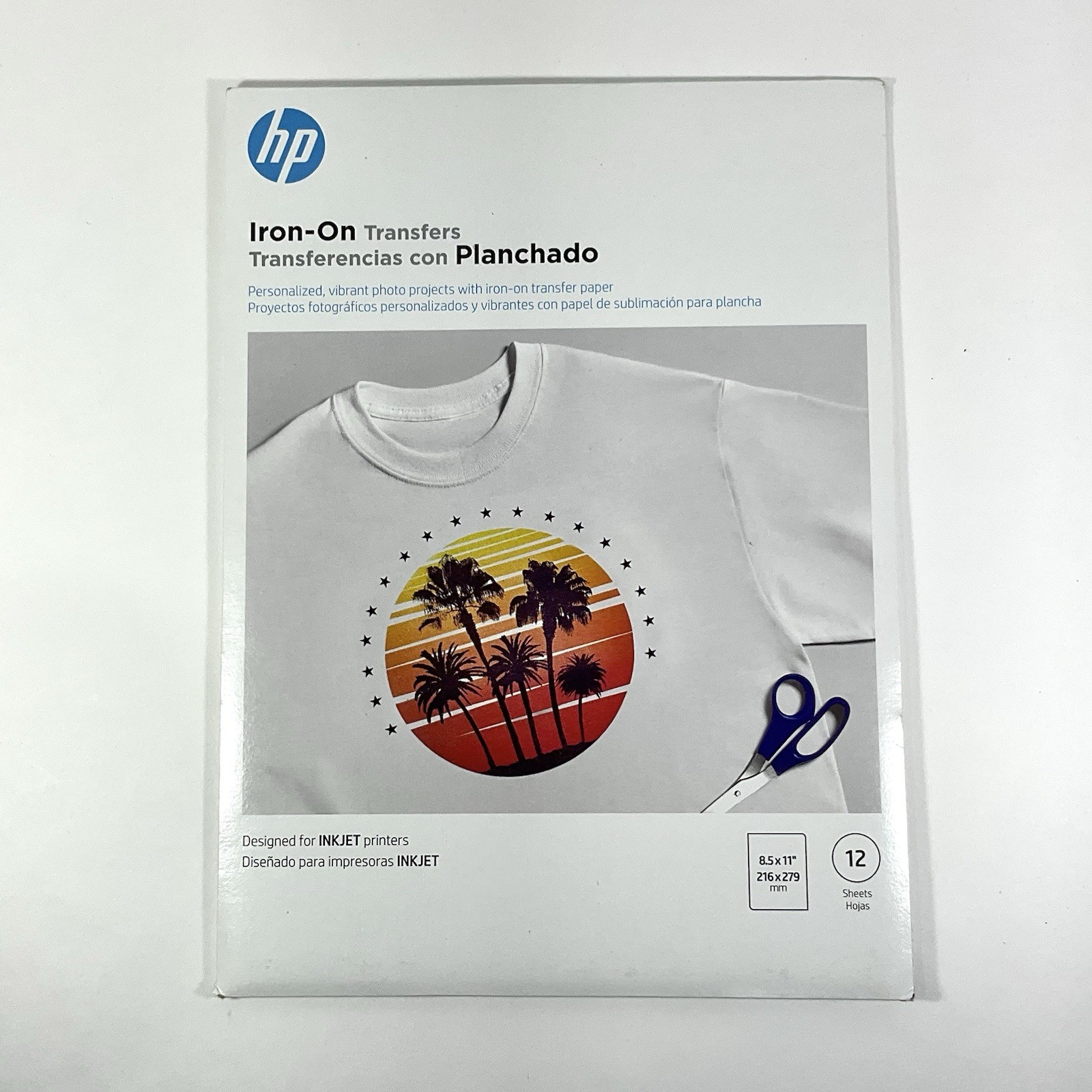 HP Iron-On Transfer Paper 12 Sheets INKJET (8.5″ x 11″) C6049A SEALED