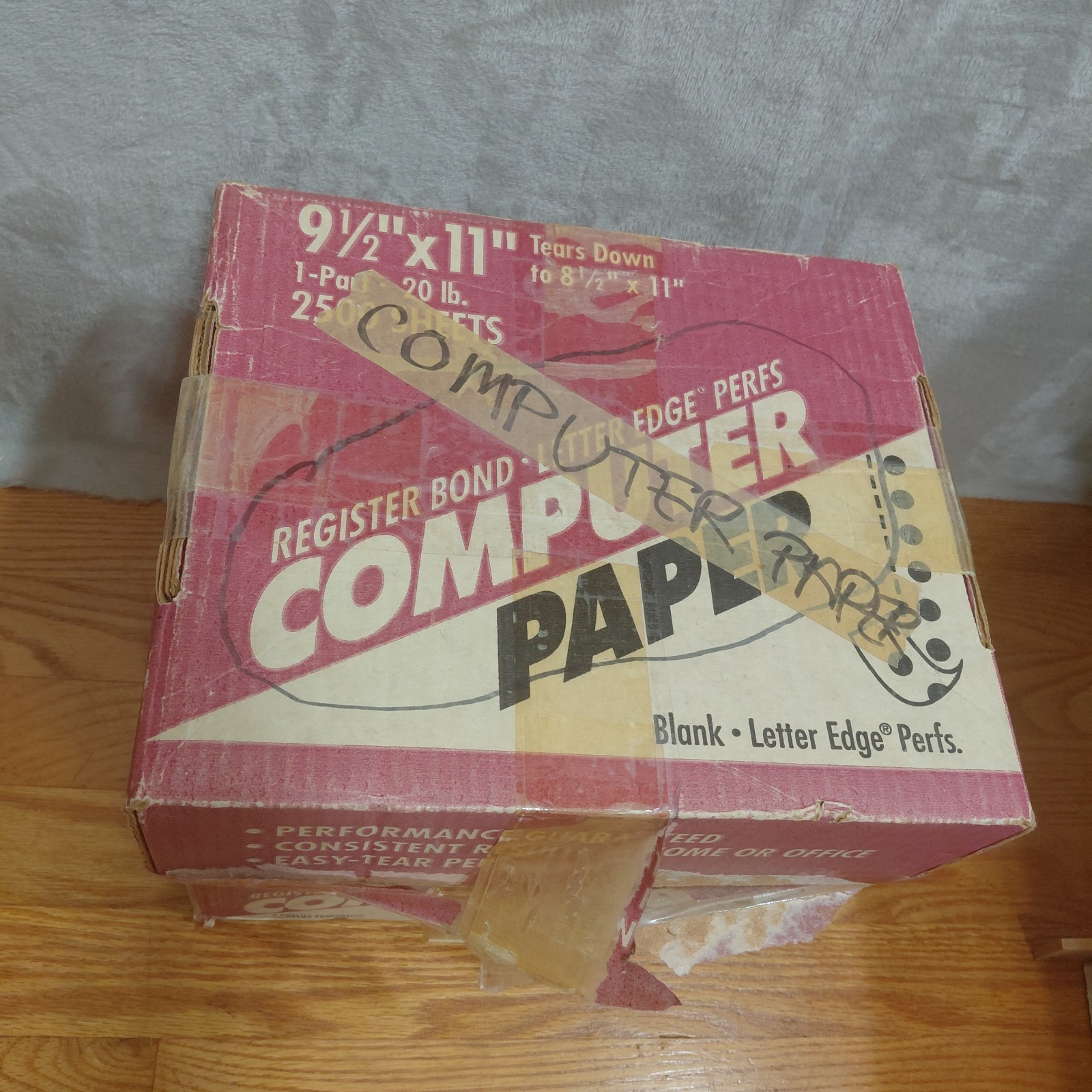 Dot Matrix Computer Paper 9.5 X11” 2500 Sheets Sealed Box