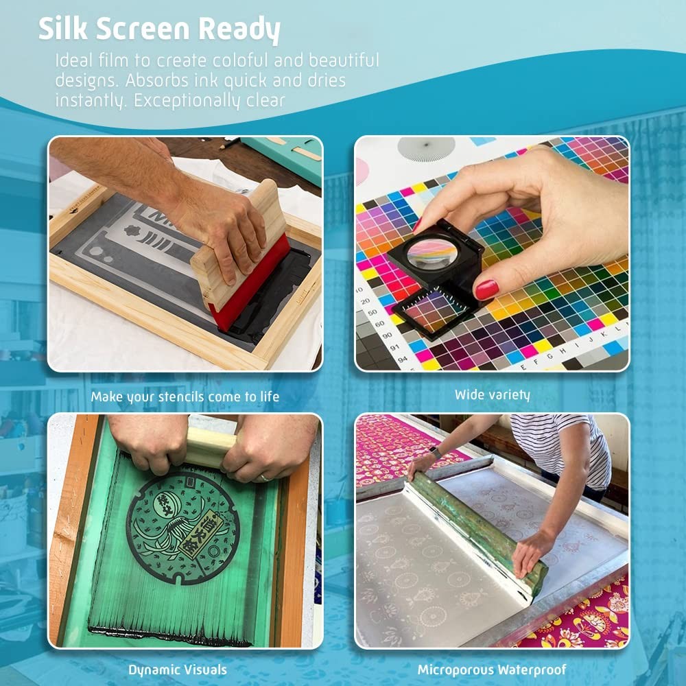 50 Sheet A3+ 100 Micron Waterproof Inkjet Transparency Sheets 13 x 19 4 Mil – Du