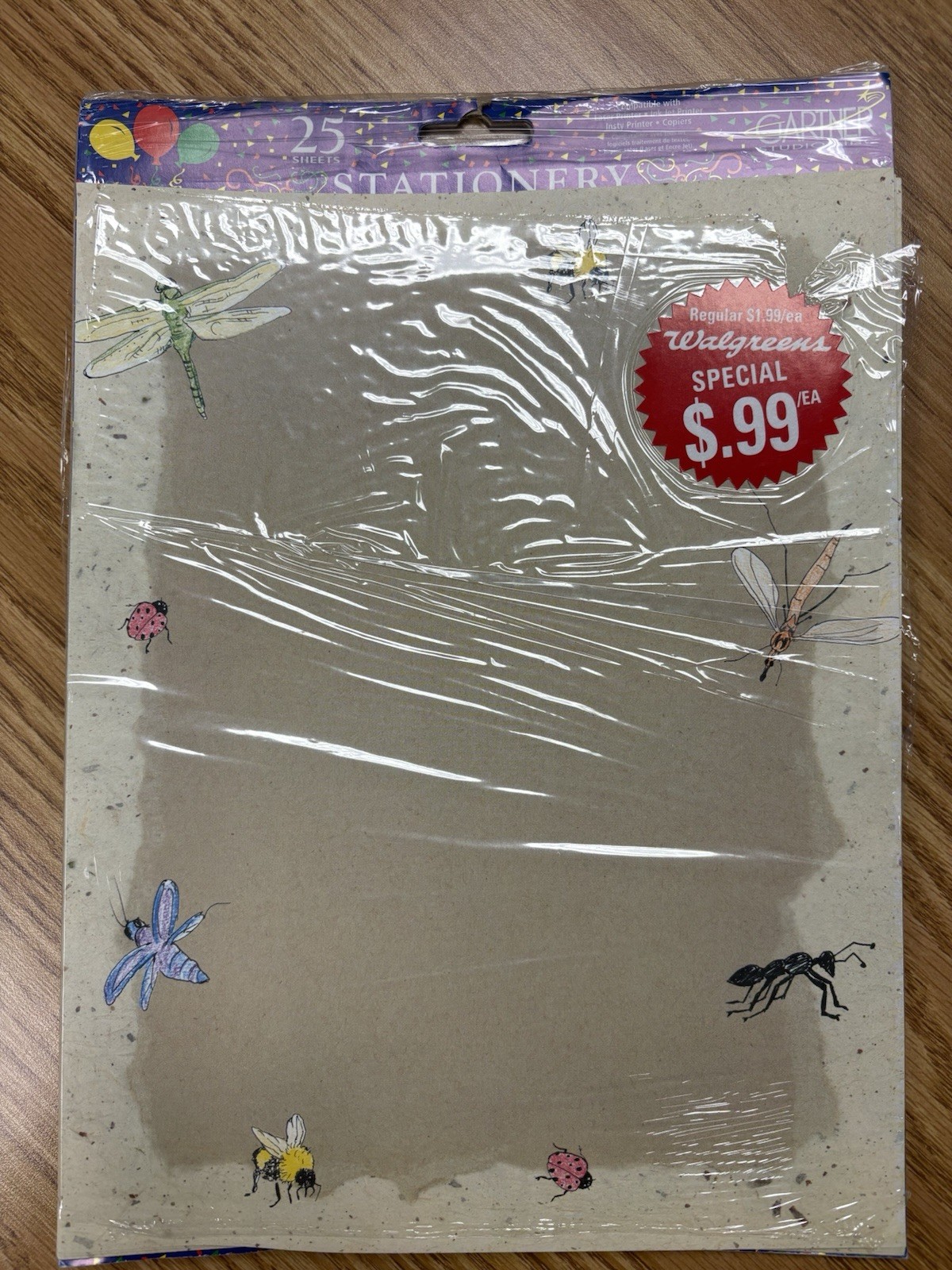 VTG Jungle Insects School Bubble Patchwork Border Paper 8 1/2×11” 150 Sheets