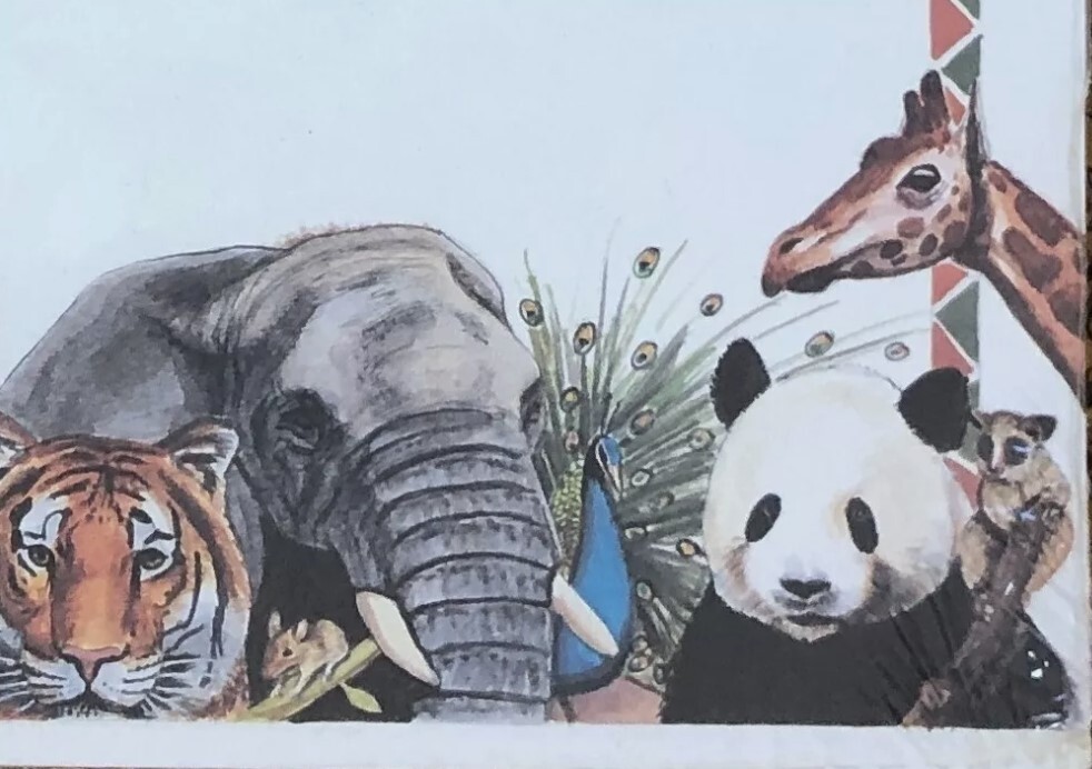 Vintage 1992 Safari Animals Stationery Laser Paper 8.5″ x 11″ – 100 Sheets