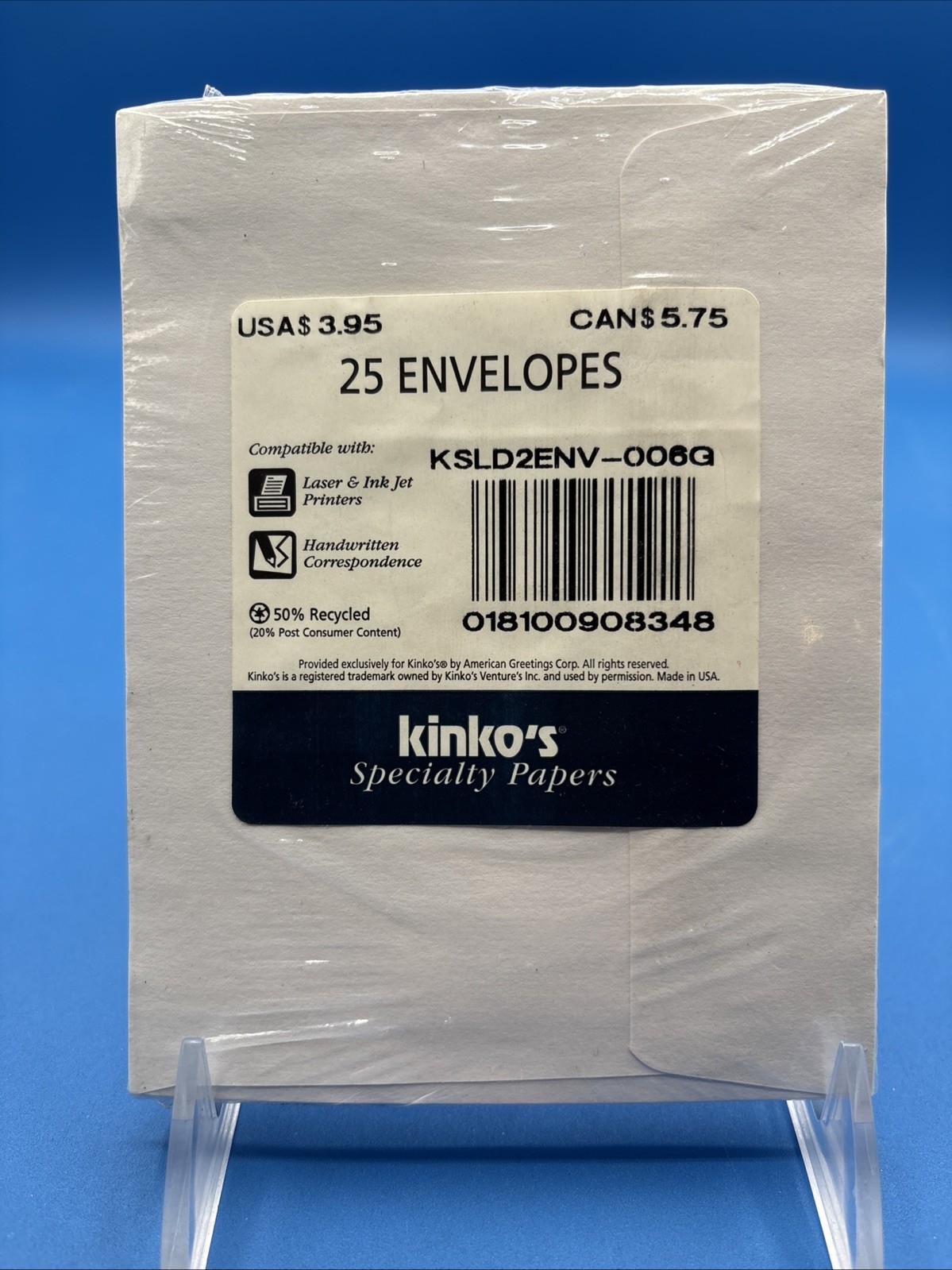 Kinkos 25 Laser & Inkjet Printer 25 Envelops New