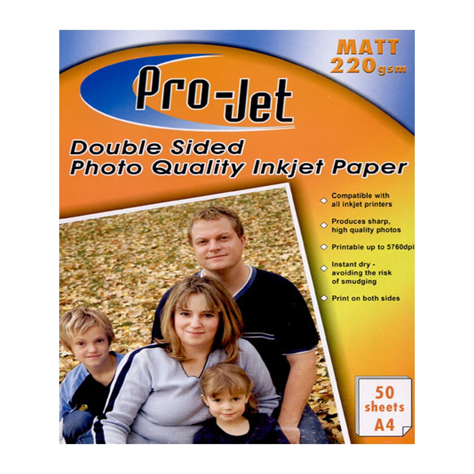 400 Sheets Projet 220gsm A4 Double Sided Matte / Matt Photo Paper