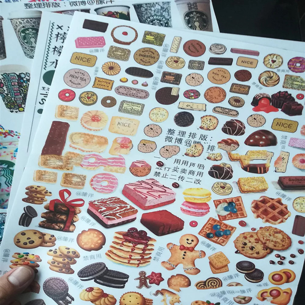 50pcs A4 Sticker Paper Label Sheet for Inkjet Printer DIY Scrapbooking Album