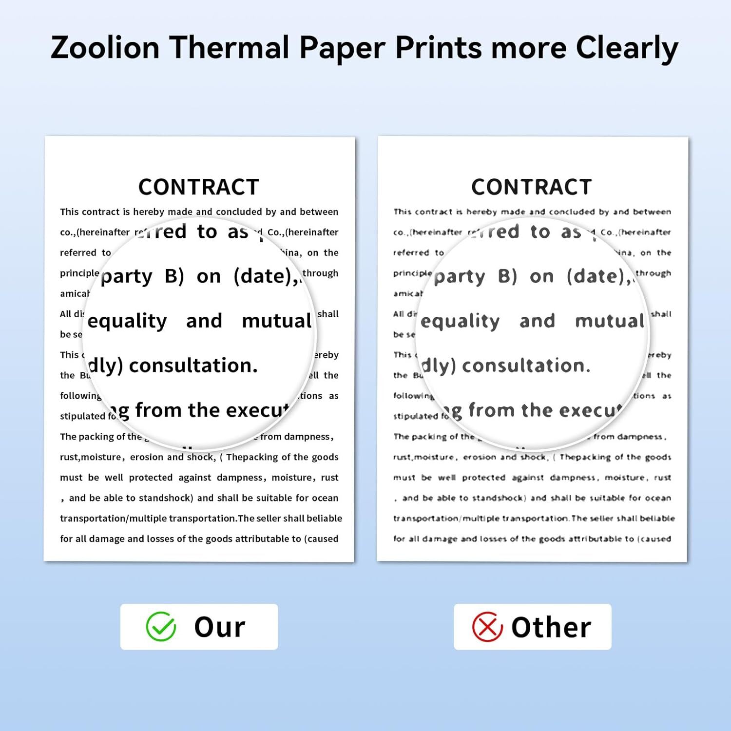 2 RollsThermal Printer Paper 8.5″ x 11″ US Letter Size Quick-Dry Thermal Paper