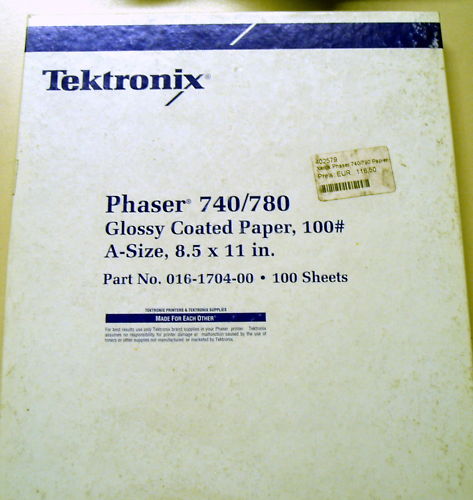 Xerox 016-1704-00 Phaser 100 Papier, Glossy Coated, für Phaser 740 / 780, A-Size