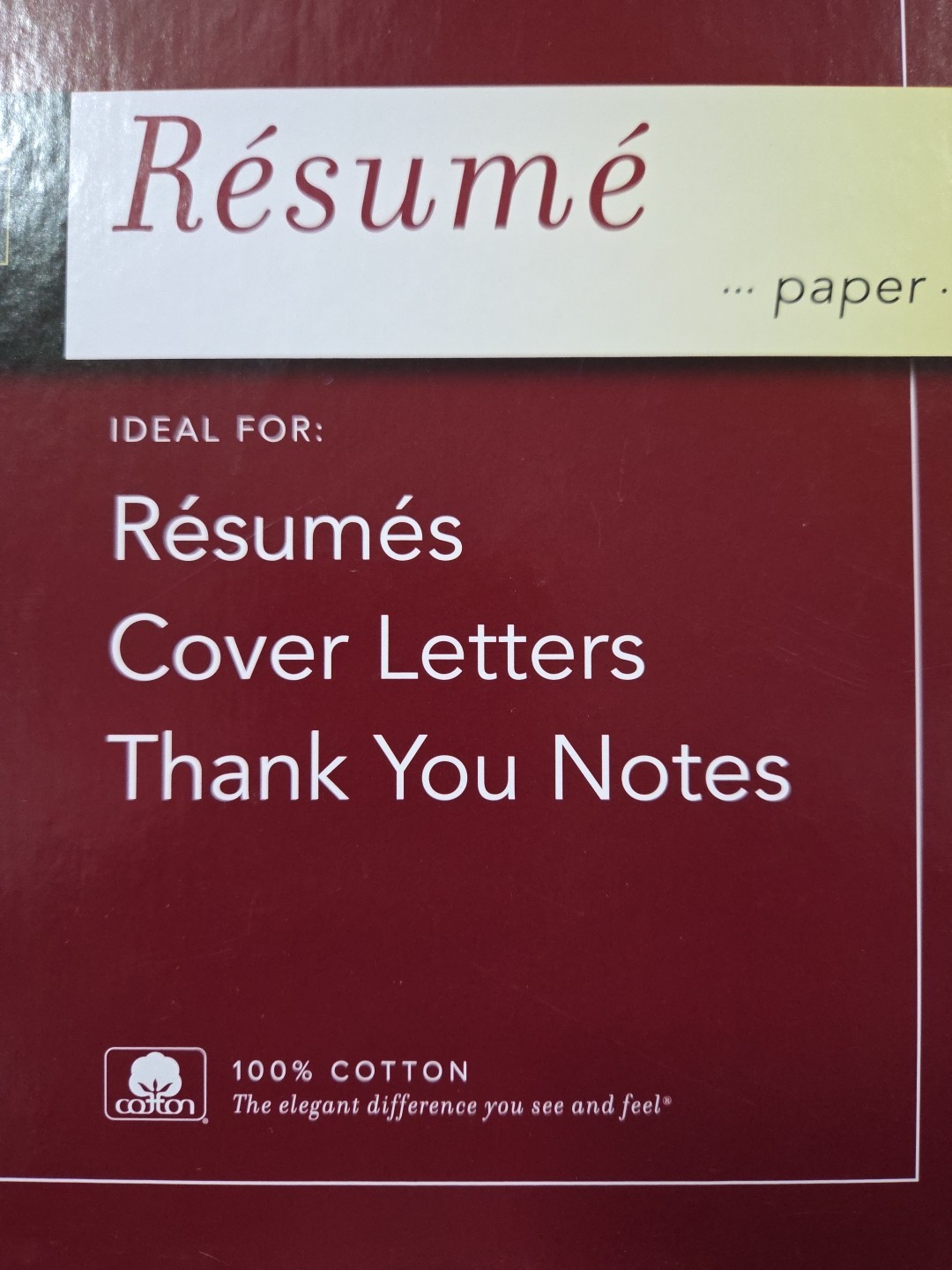 SouthWorth Resume Paper.100% Cotton.Laser,inkjet .Ivory Color .100 Sheets. 24LB