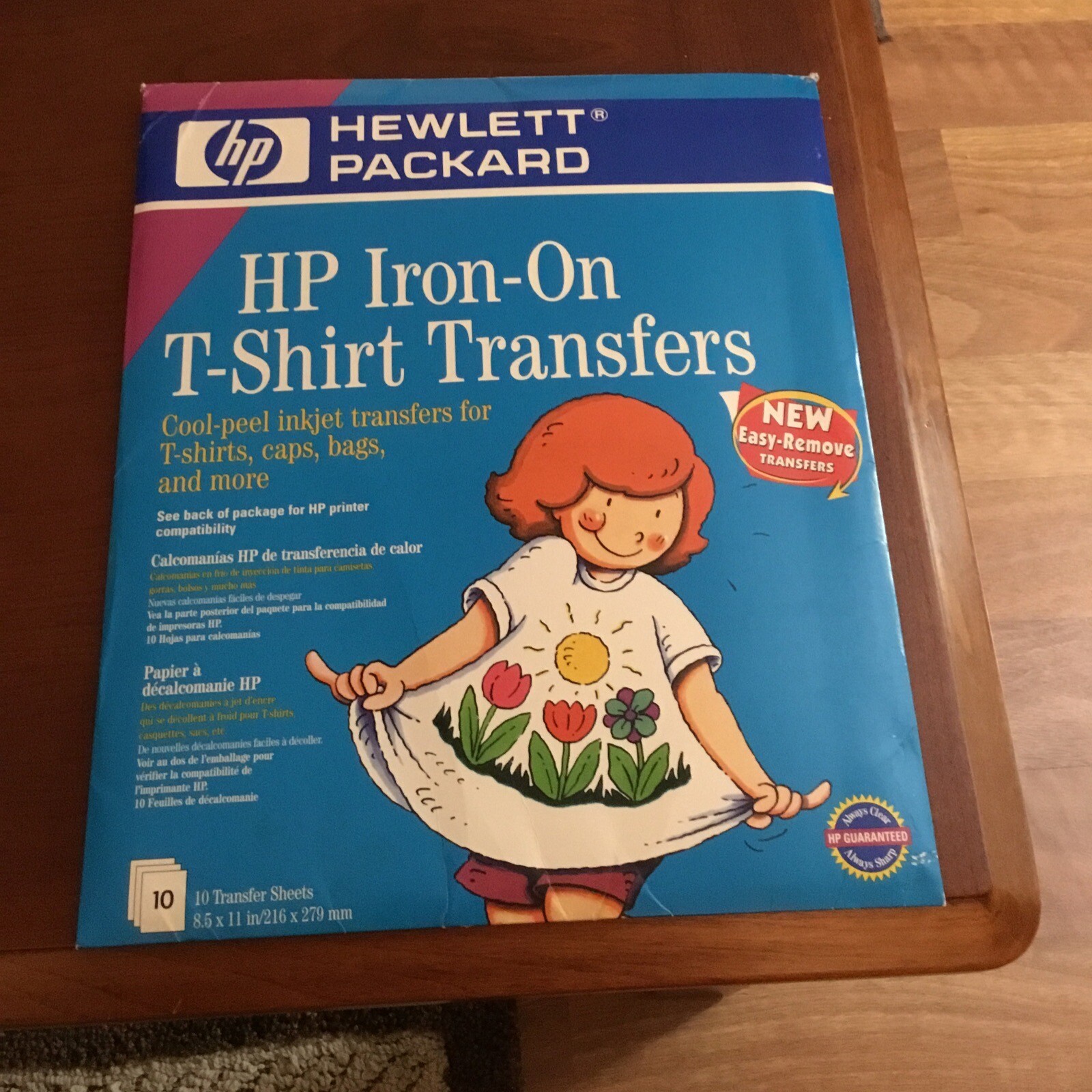 New Hewlett Packard Iron-On T-Shirt Transfers Craft Fun DIY Shirts
