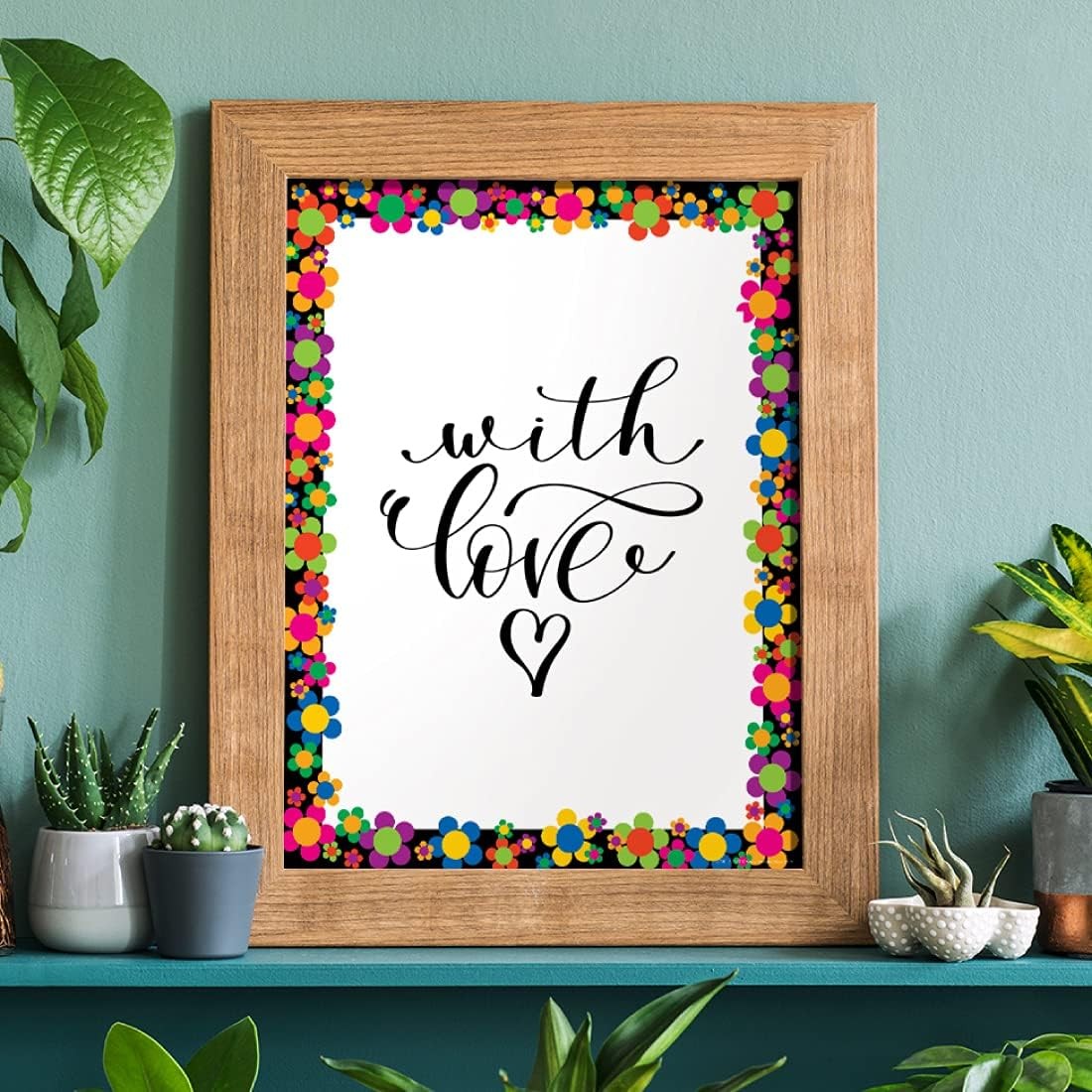 Designer Computer Paper, Neon Flower Power, 8.5” x 11”, Decorative Printer