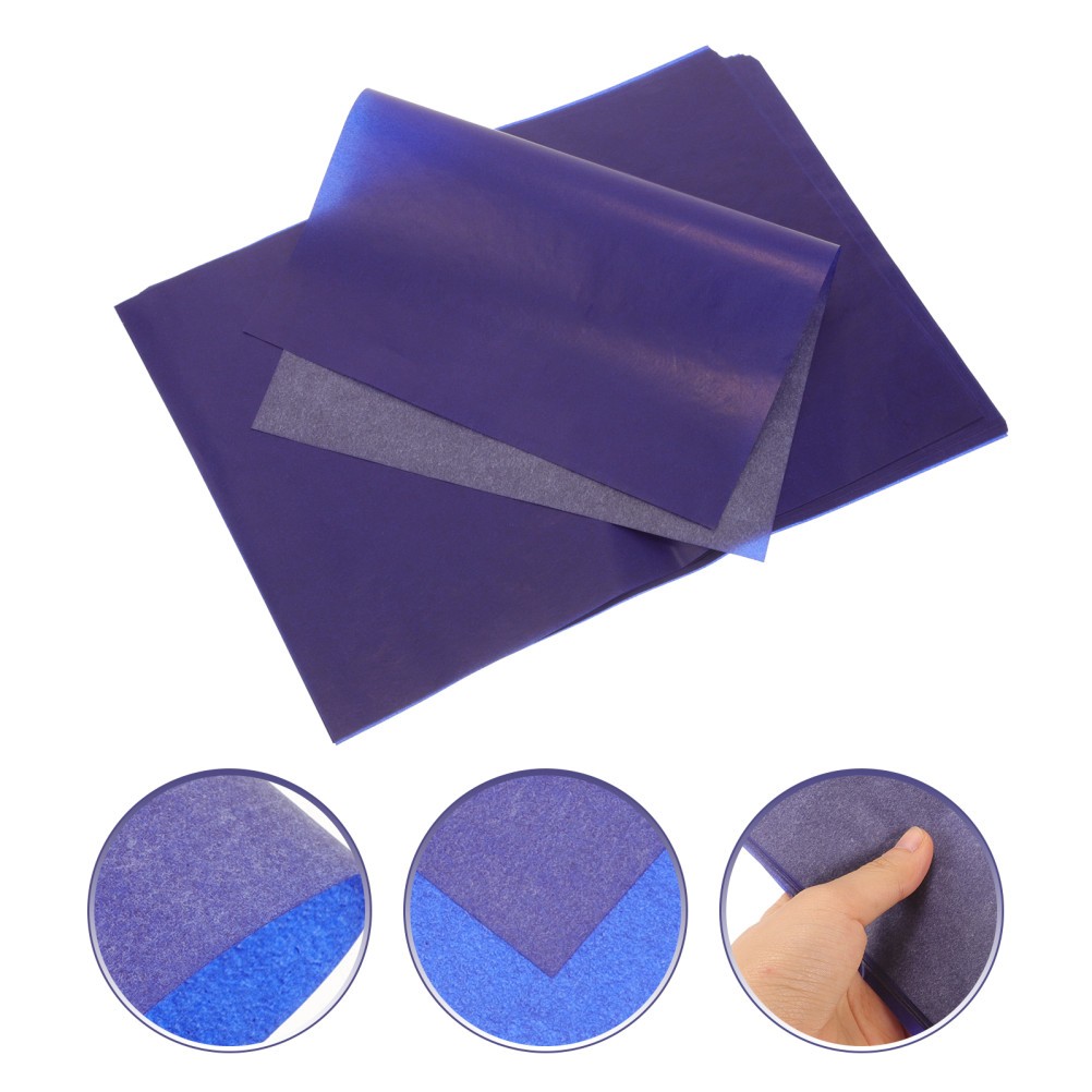 Reusable Graphite Paper Transfer Sheets Dark Blue for Home Office Art Projects