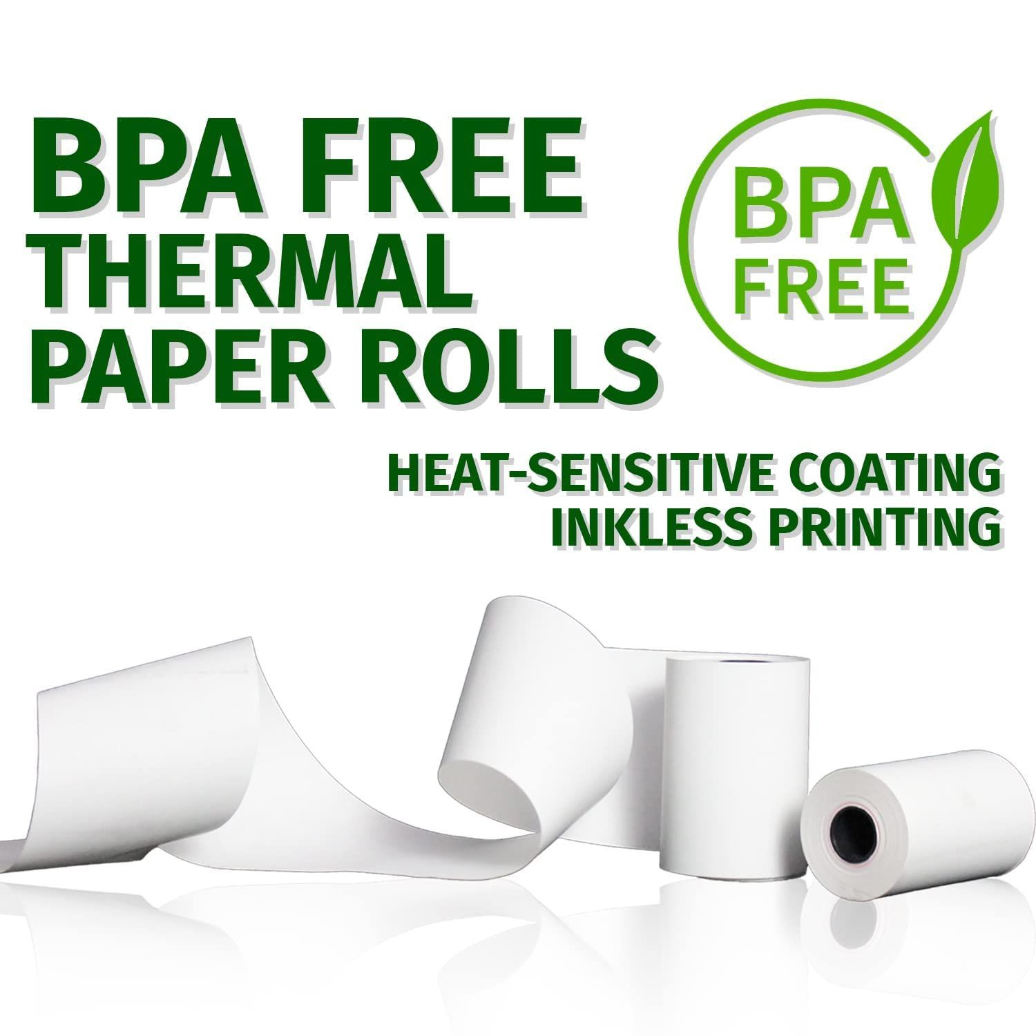 (50) Thermal Paper Rolls 2-1/4 X 63 Ingenico ICT 200 2 1/4″ X 63′, 50 rolls
