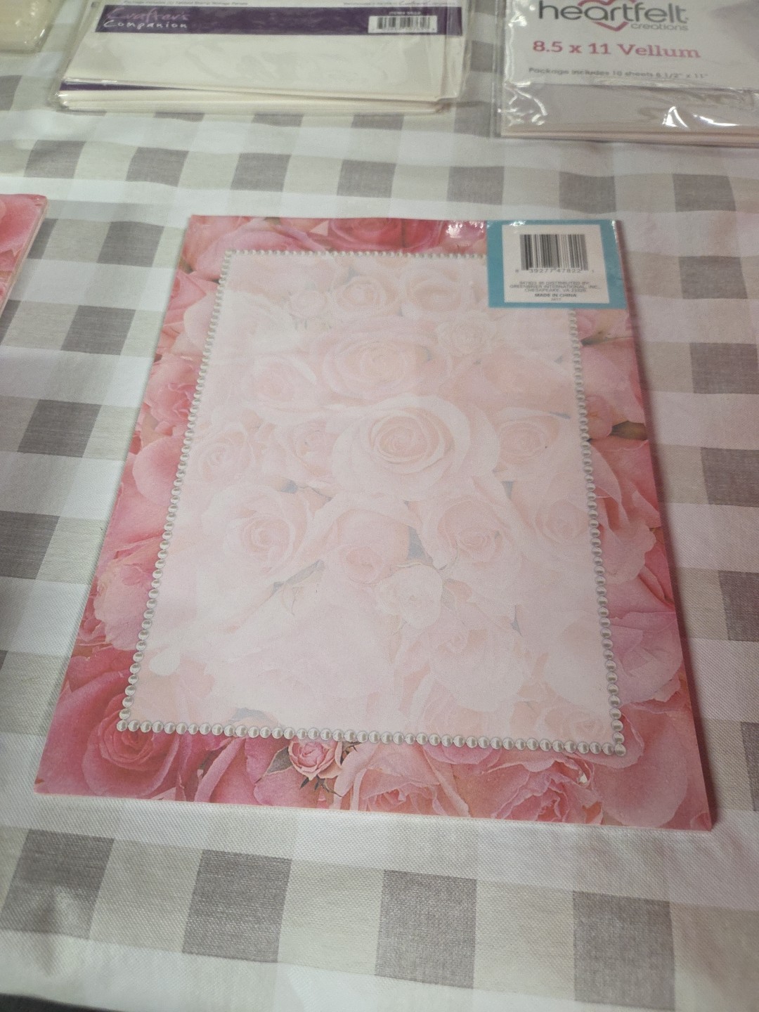 Computer Printer Paper 45 Sheets 8.5″ x 11″ Greenbrier Roses (PaperA)