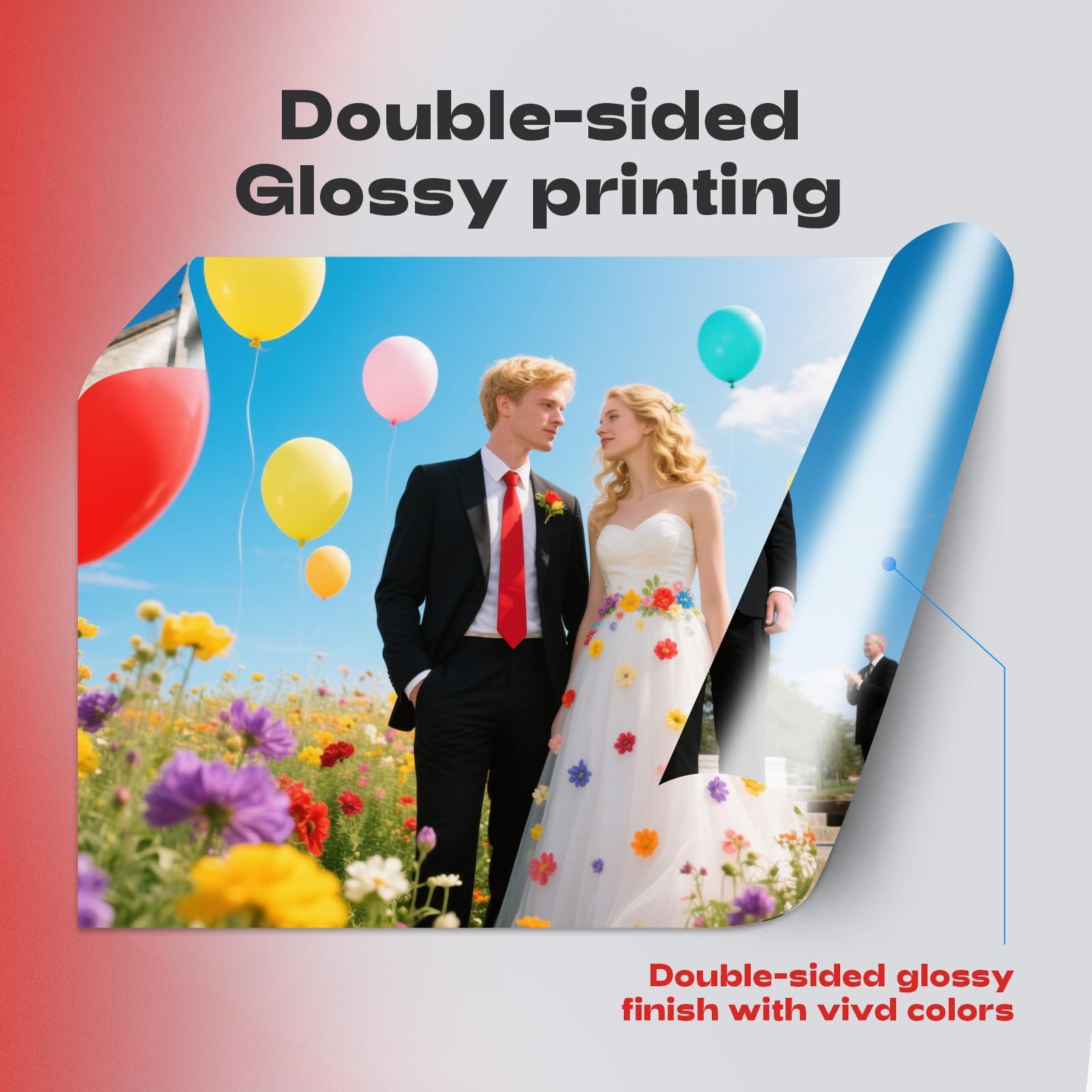 220 Pack 8.5×11 32lb Double Sided Glossy Photo Paper for All Dye Ink Printers