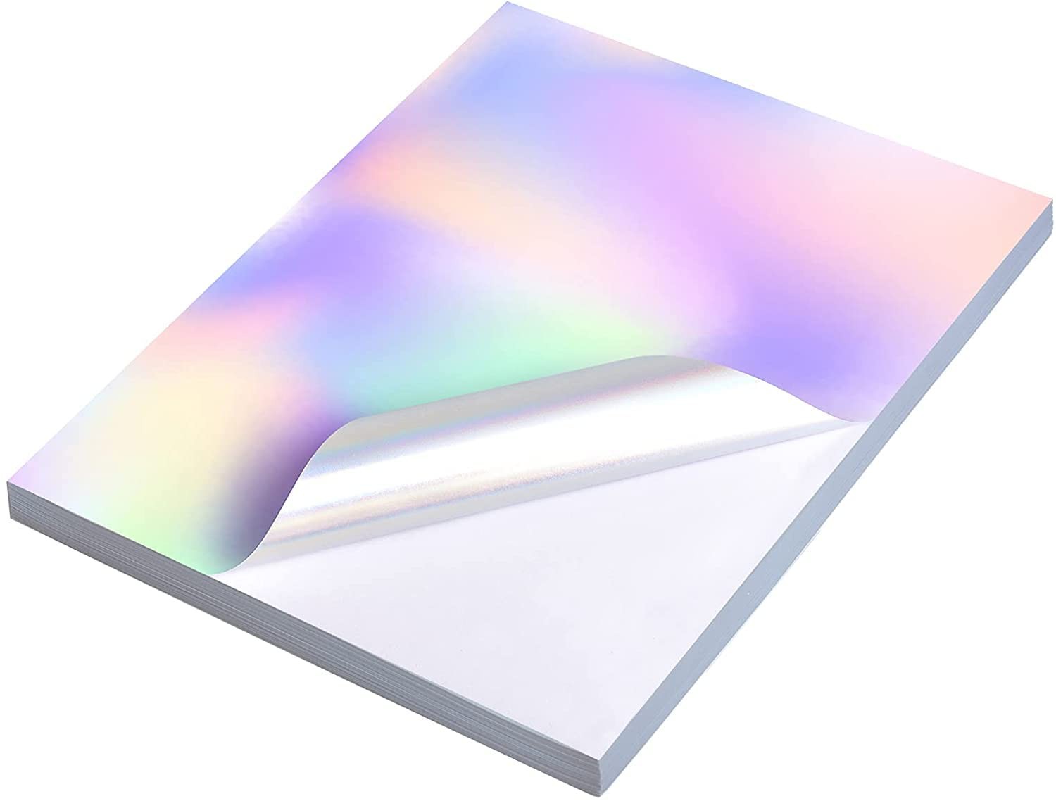 22 Sheets Holographic Sticker 8.5 x11 inch for Inkjet Printer & Laser Printer…