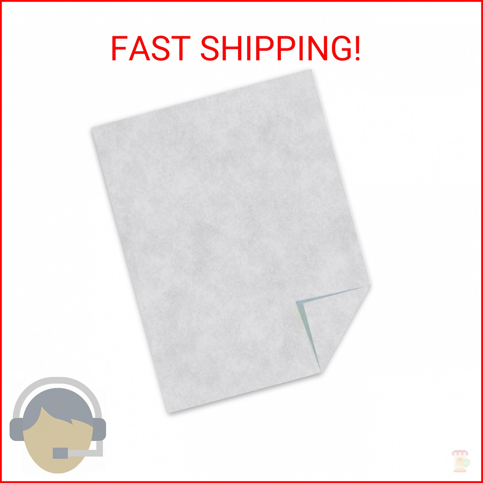 Southworth 974C Parchment Specialty Paper Gray 24 lb. 8 1/2 x 11 500/Box