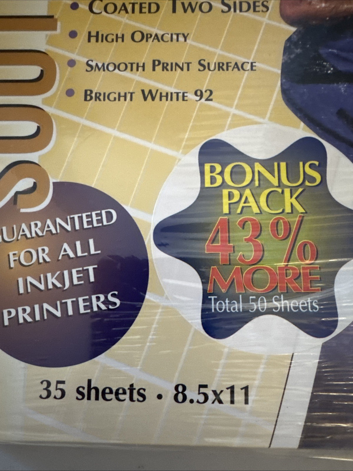 Southworth Coated Heavyweight 36 lb Inkjet Copy Paper Bright White 92 W31QC USA