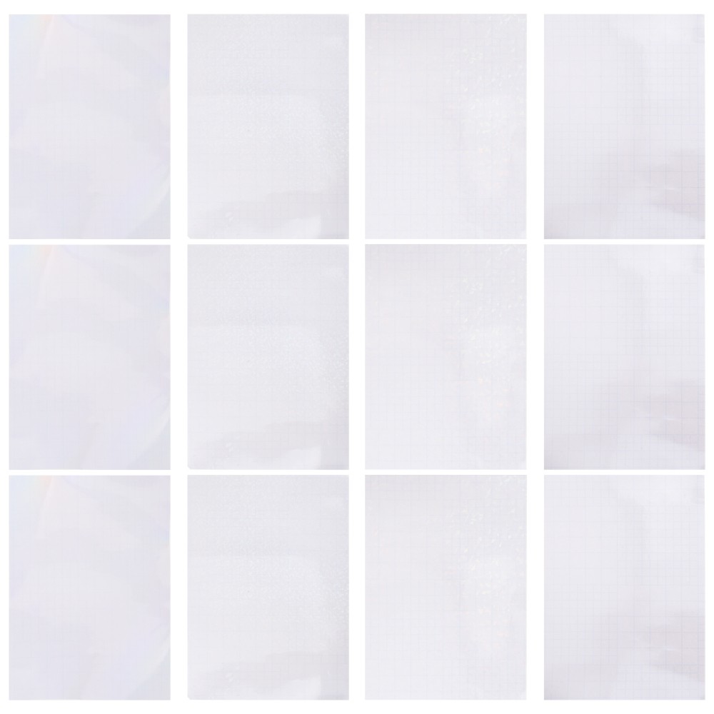 40 Sheets Holographic Laser Stickers Film Card Cold Laminated Papers