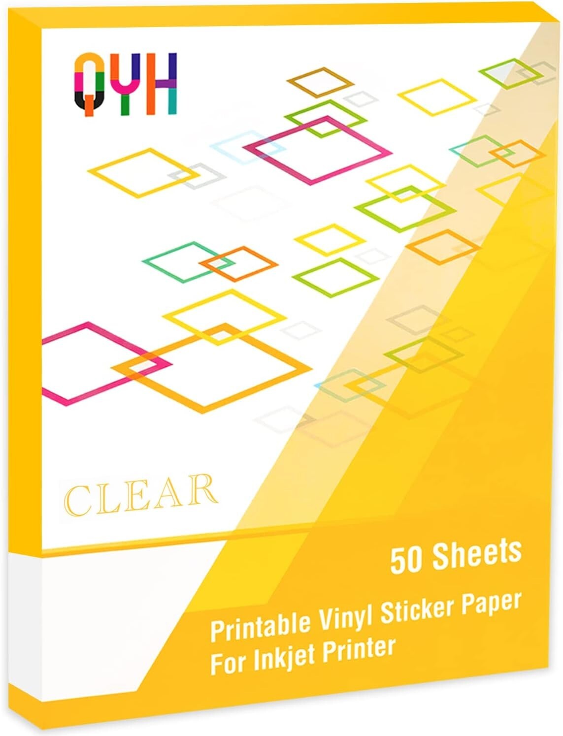 Glossy Matte 8.5″x11″ Printable Vinyl Sticker Paper for Inkjet Laser -50 Sheets