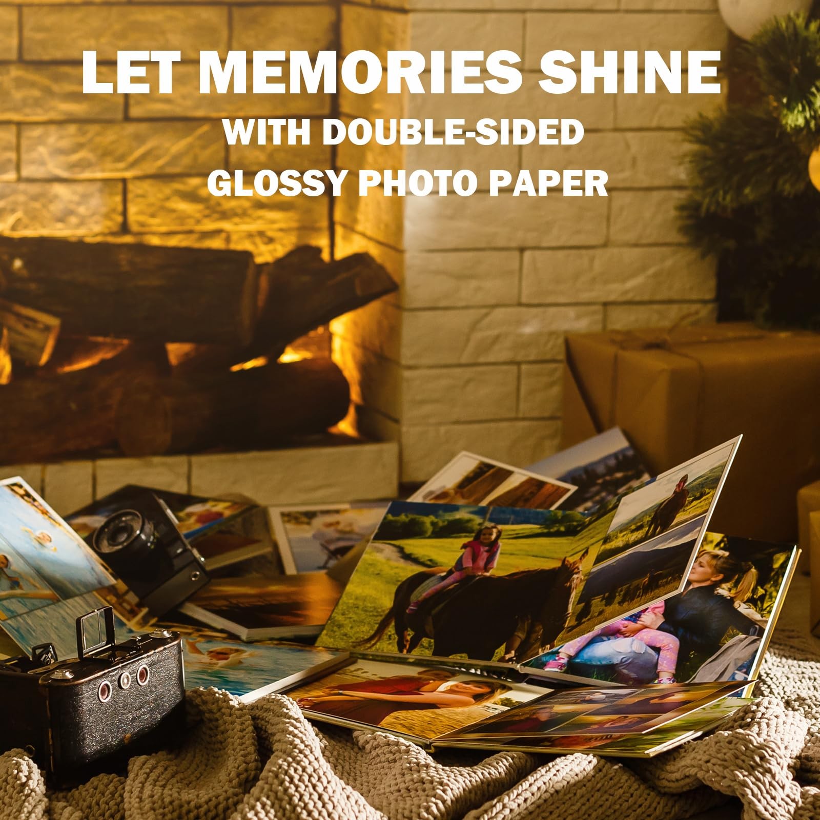 100 PCS Double Sided Glossy Photo Paper 11×17 Inch 61LB for Inkjet Card