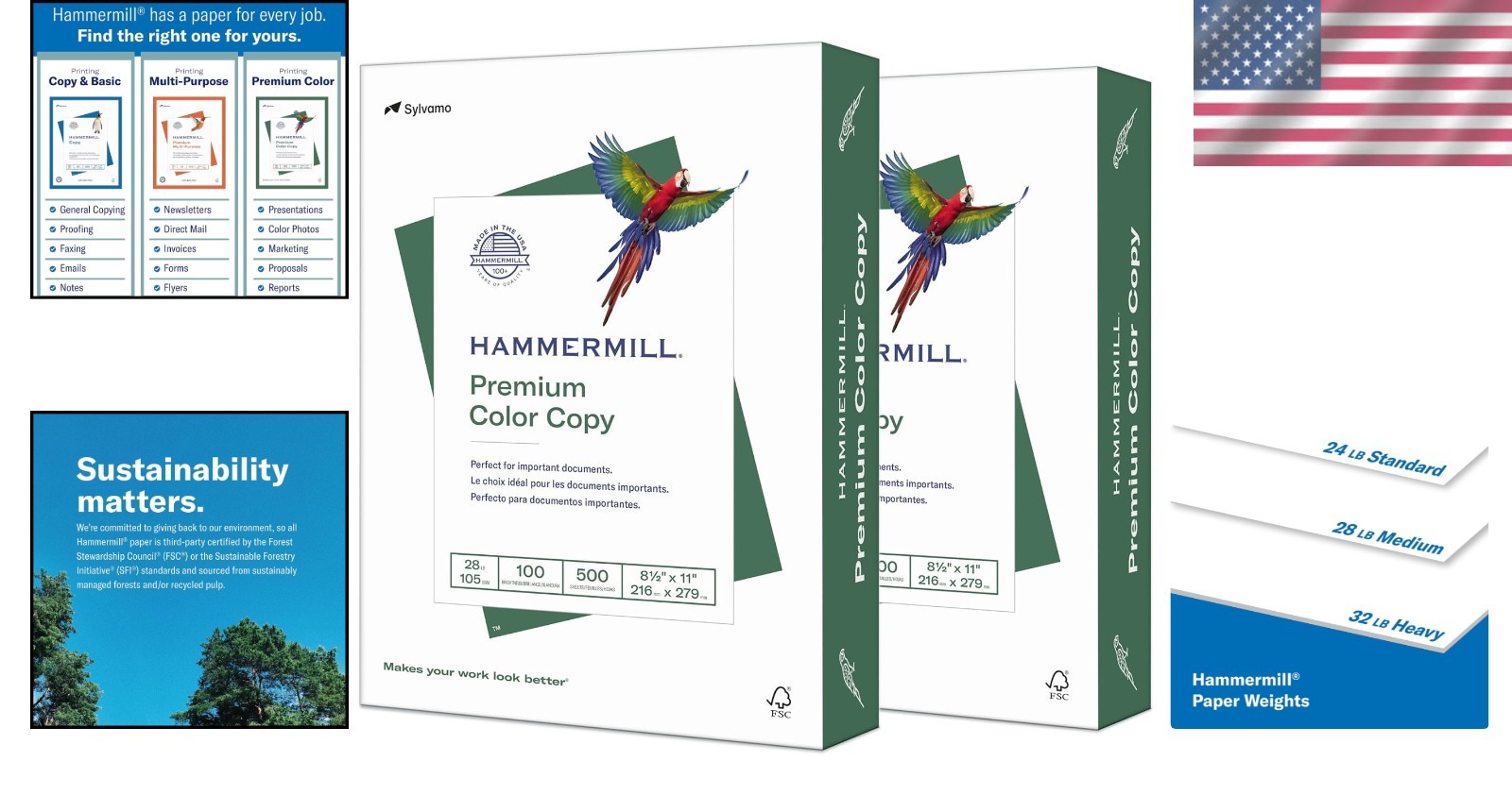 Professional Grade Color Copy Paper – 100 Brightness