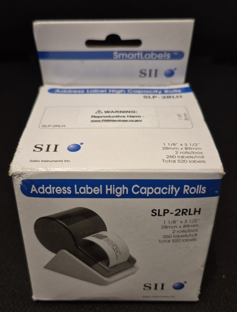 SLP2RLH Self-Adhesive Address Labels 1-1/8 x 3-1/2 White 520/Box